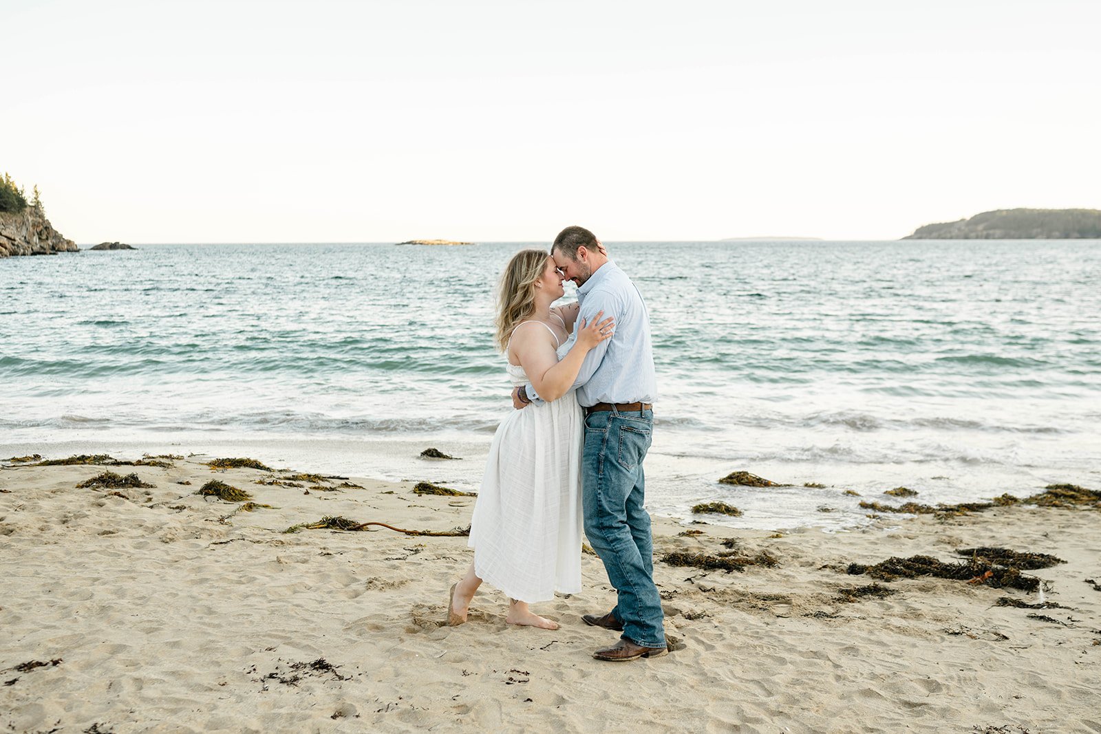 acadia national park elopement along the coast