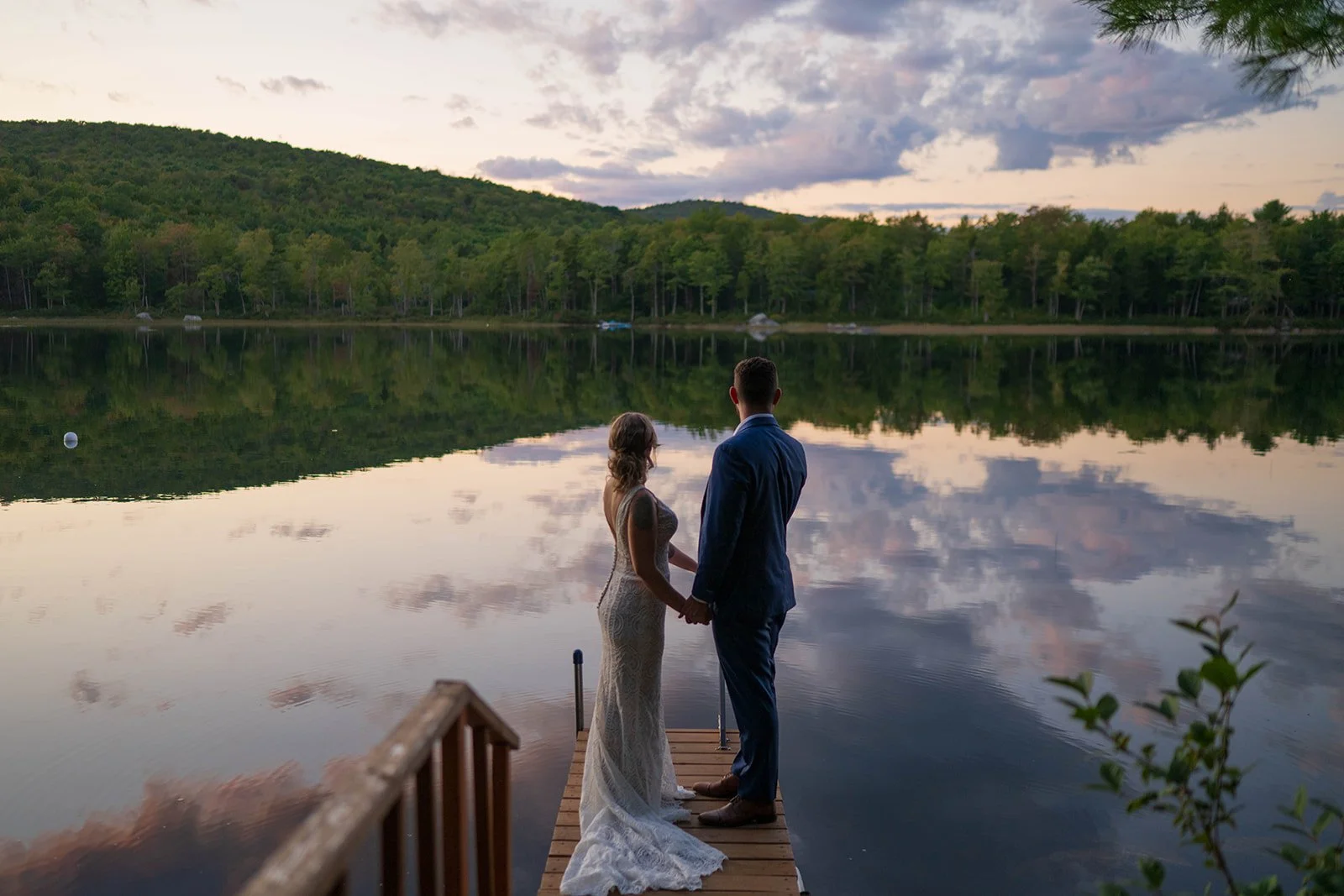 Lakeside Cabin Elopement in Orland, Maine