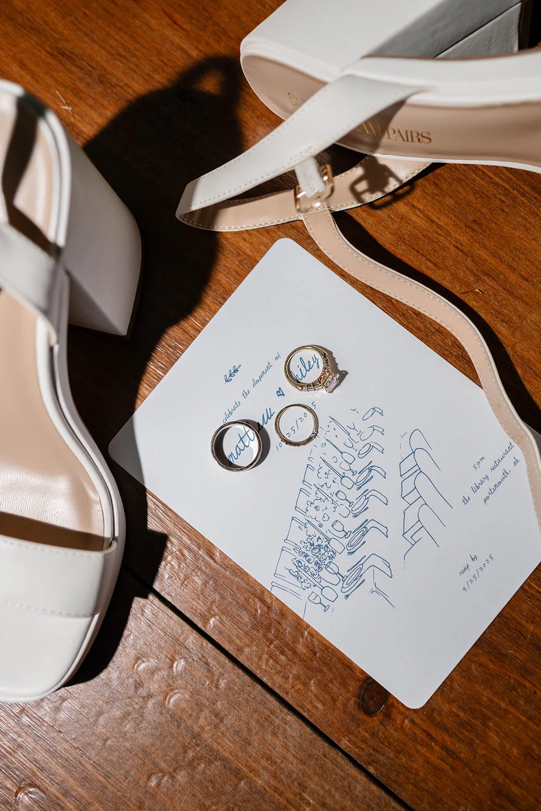 elopement detail flatlay