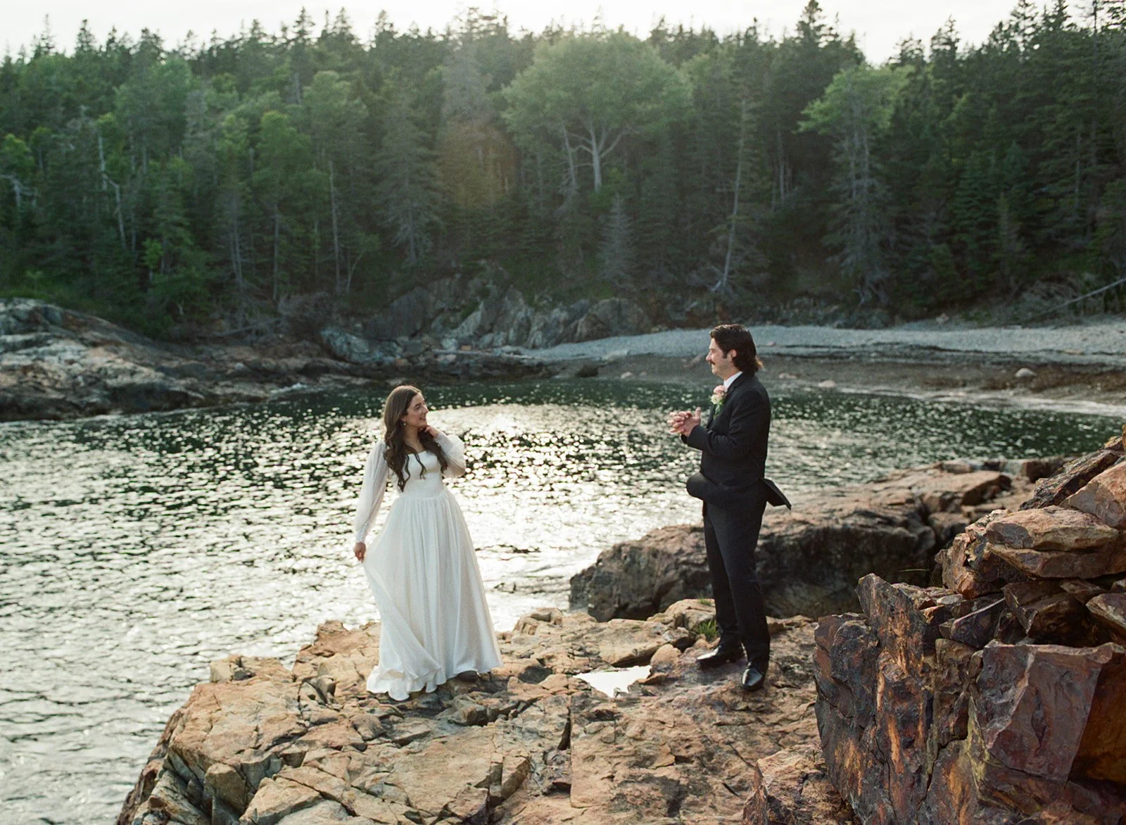 An Intimate Elopement Across Four Acadia Locations | Becca + Anthony