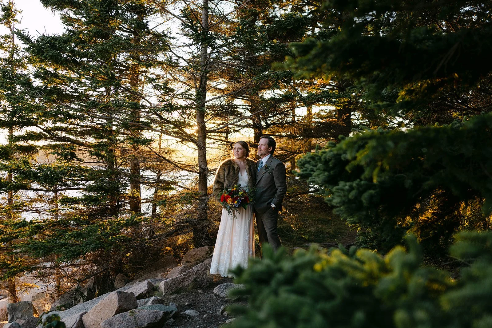 fall elopement in maine