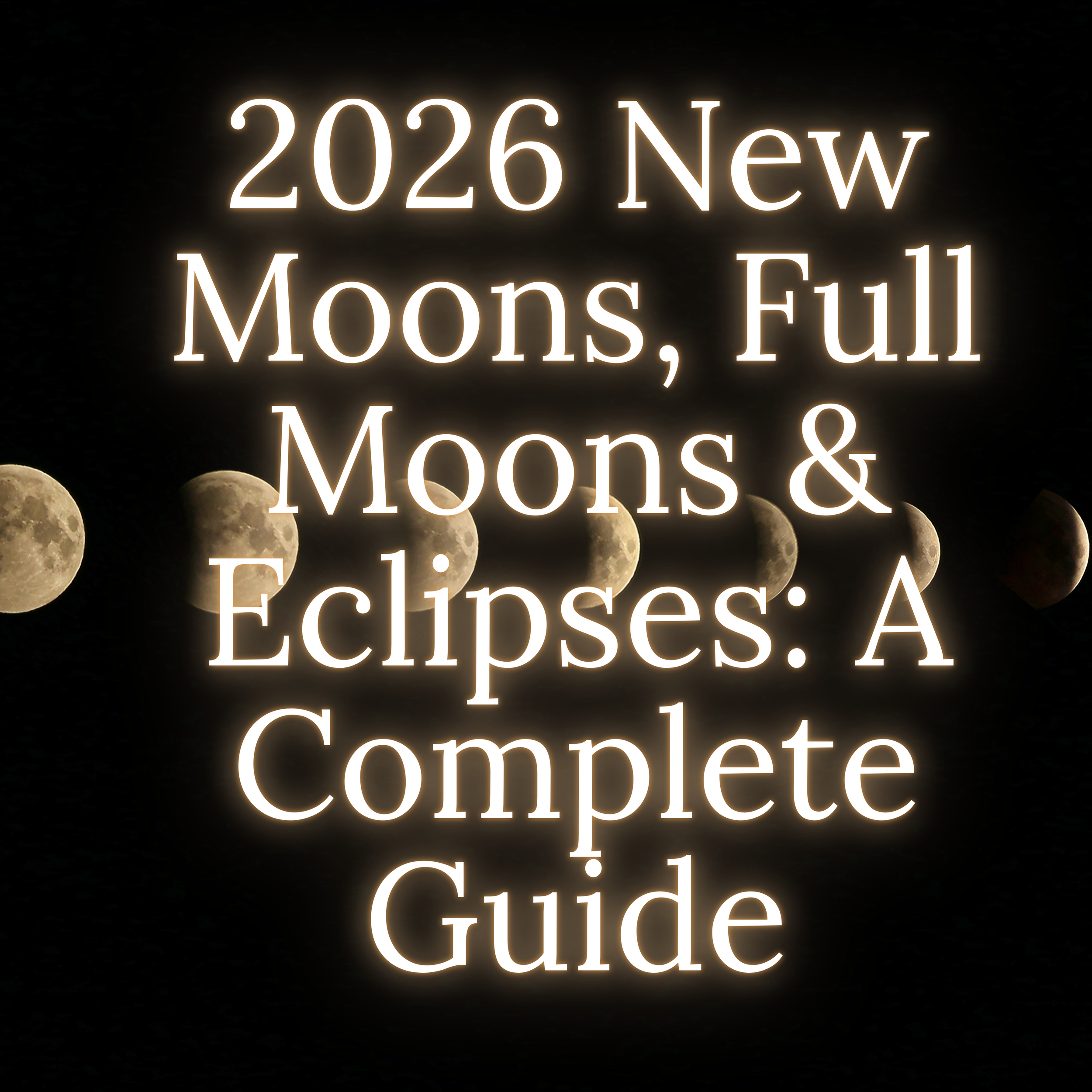 2026 New Moons, Full Moons &amp; Eclipses: A Complete Guide