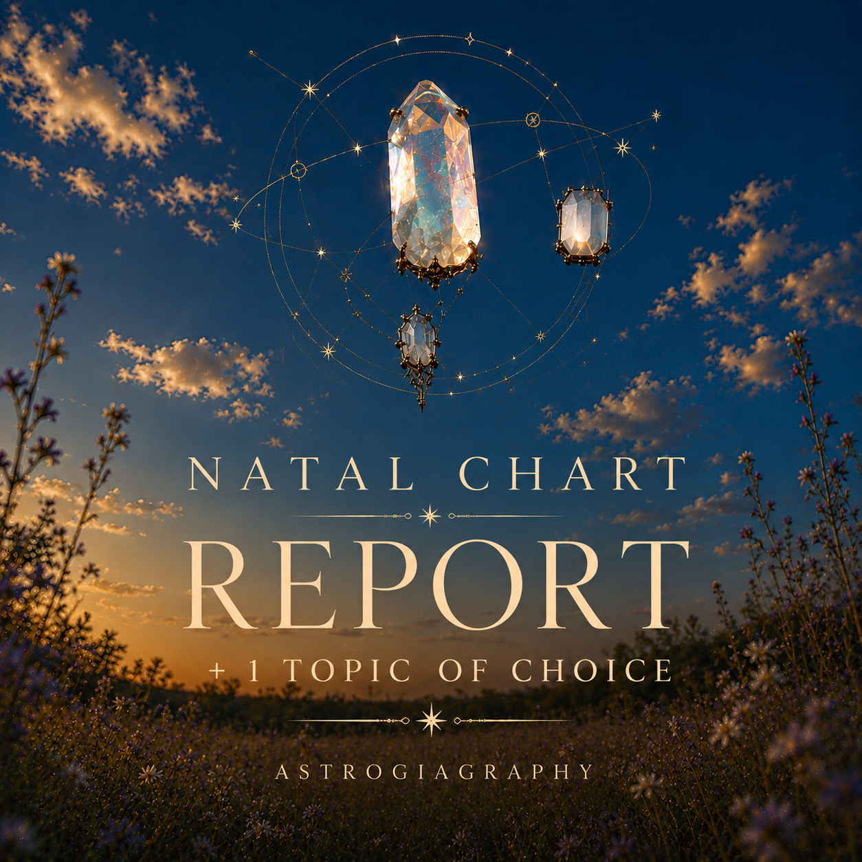 Natal Chart Report & 1 Topic of Choice
