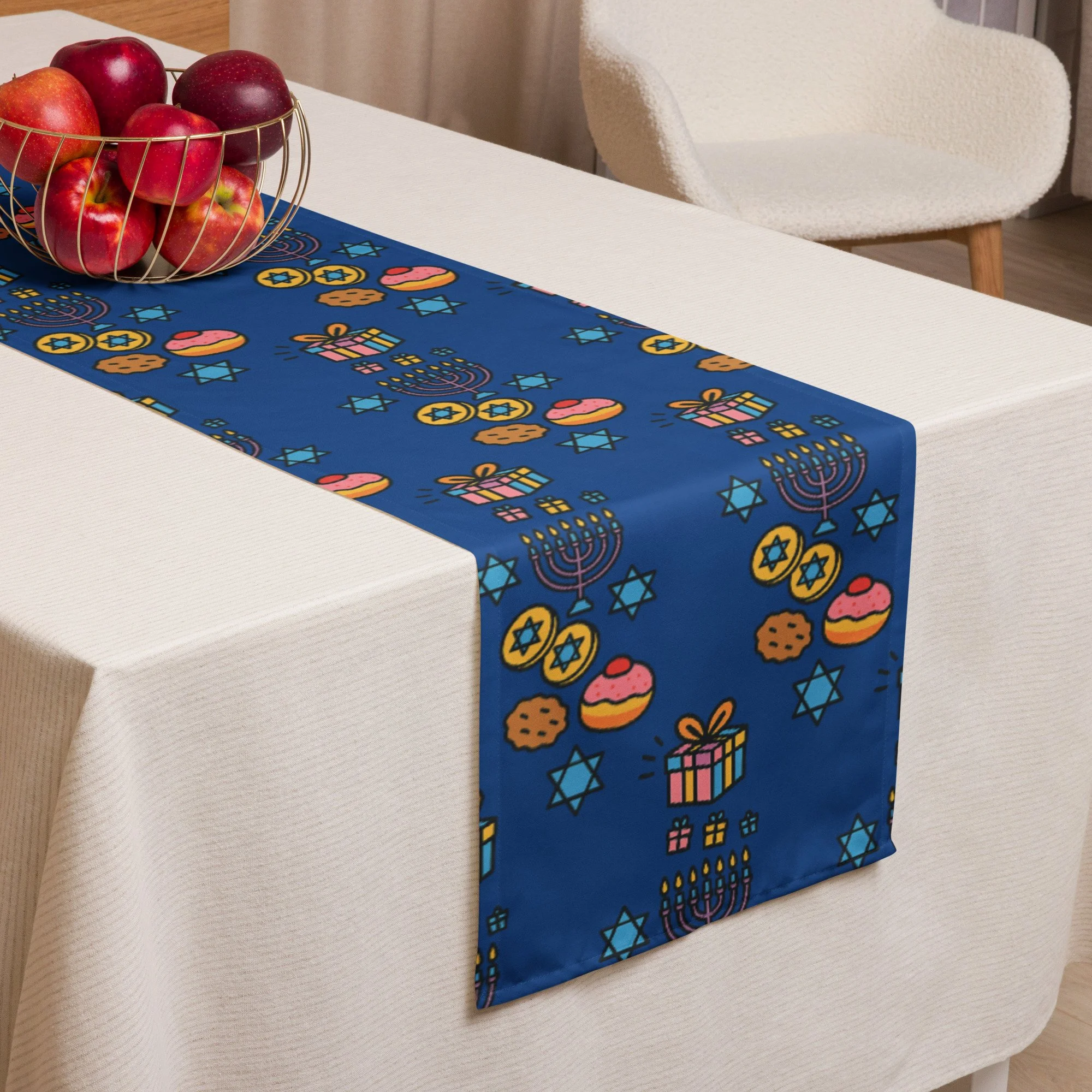 Hanukkah Party Table Runner