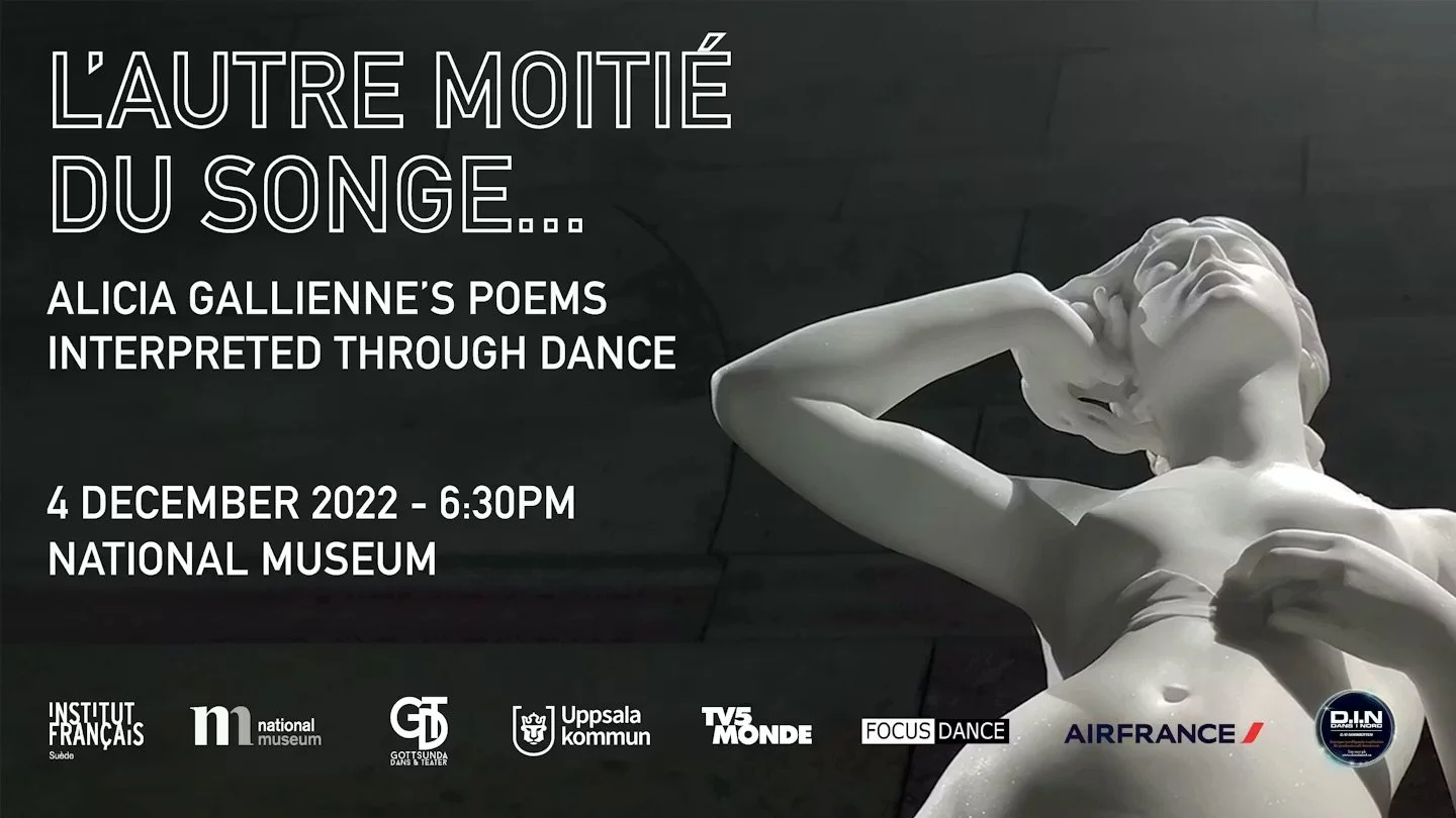 Event poster for L’autre moitié du songe — work by Simon Bång