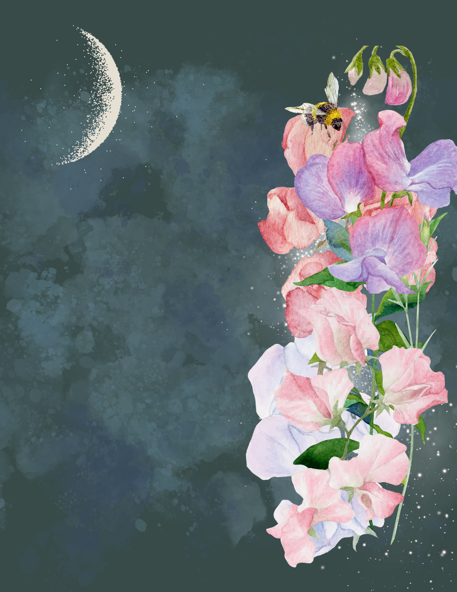 Whimsy Sweet Pea Journal