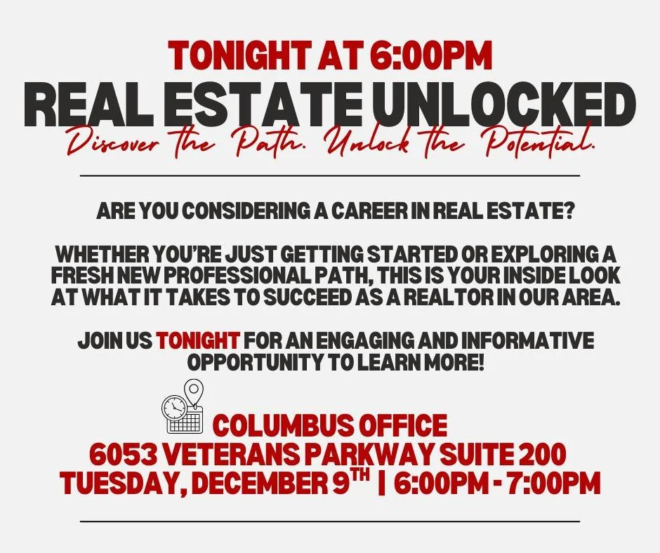 Thinking about a career in real estate? 🏠✨

Join us TONIGHT to gain clarity and direction&mdash;and get a real look at what your first (or next) steps should be as an agent!

🔓 Register now with the link in our bio!