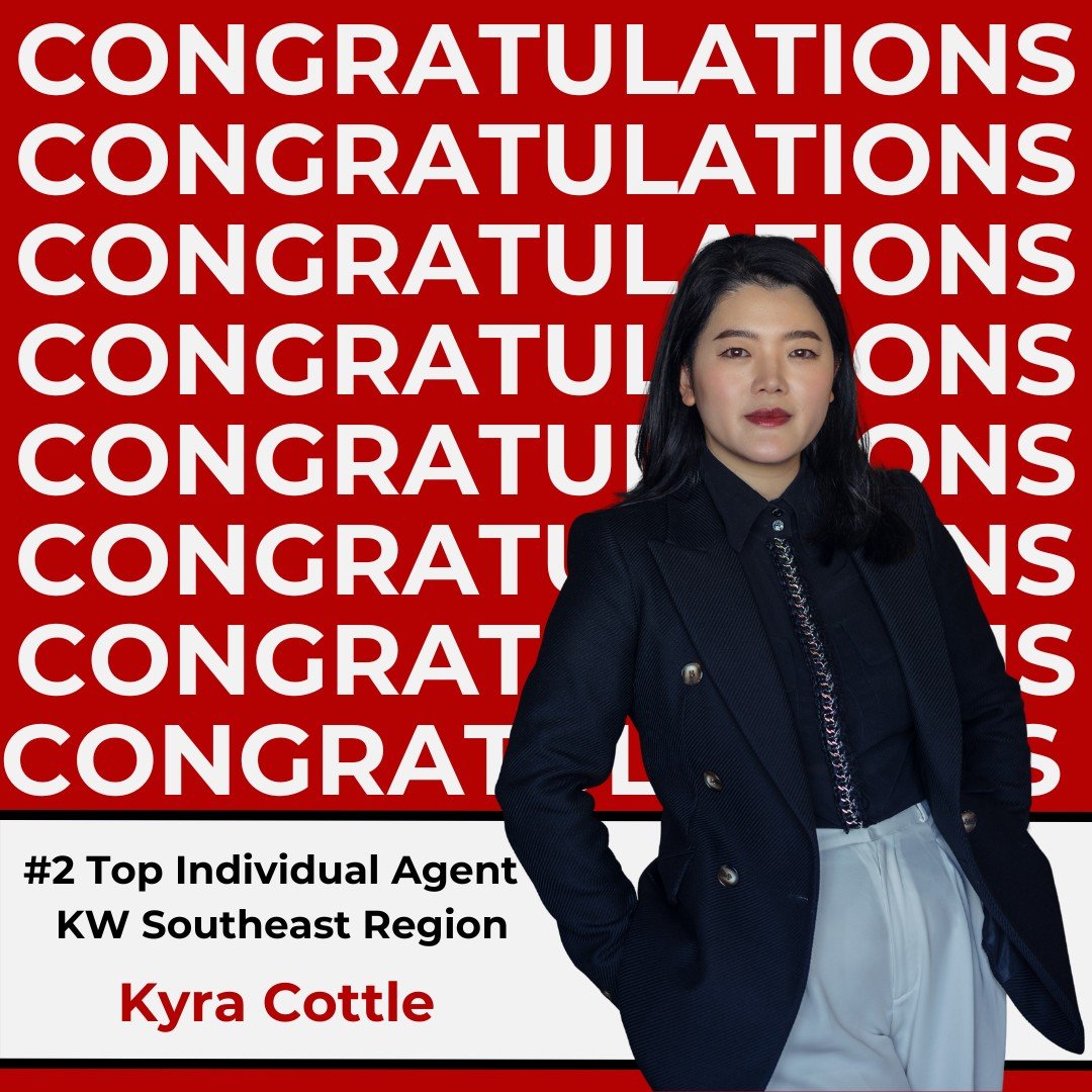 Big News from the SE Region! 🎉
Kyra Cottle ranked #2 Top Individual Agent in the entire KW Southeast Region. What an incredible accomplishment! Kyra continues to lead by example, and we are lucky to be in business with her.
Way to start the year str
