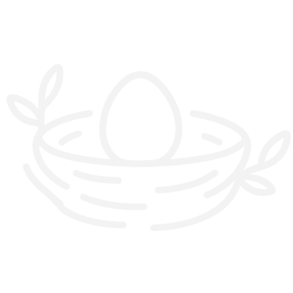 A cartoon-style illustration of a smiling coffee cup with steam rising from it, surrounded by a leaf on each side, on a light background.