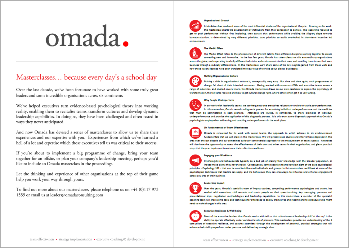 Omada launches Masterclasses