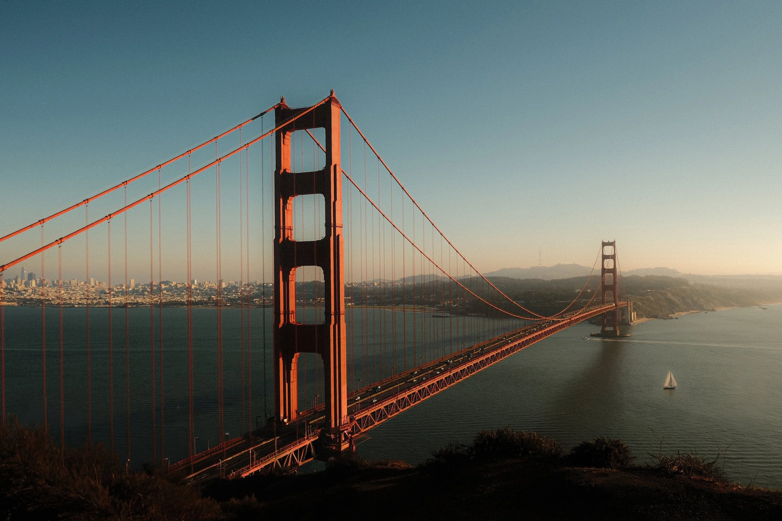 Golden Gate Bride - Sail boat