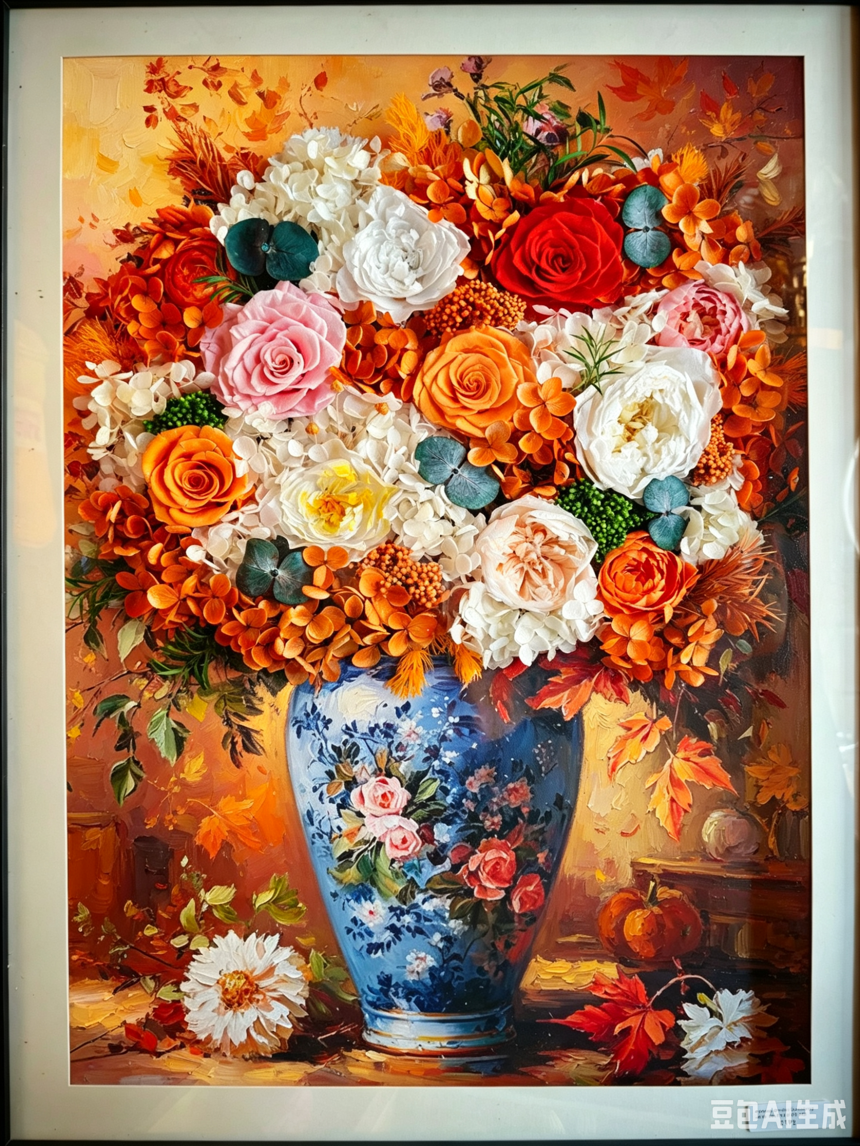 Autumn Bloom Flower Art