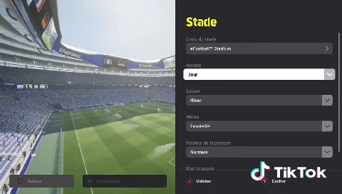 efootball authentique stades