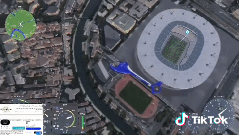 Esport application Microsoft flight simulator 2024 plateforme steam World photographer vue stade de France