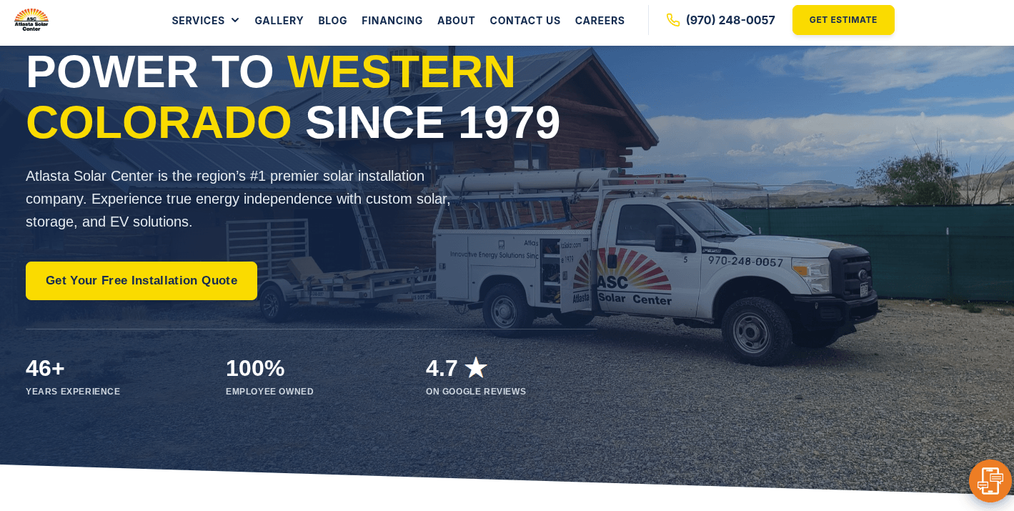 Solar company website  build