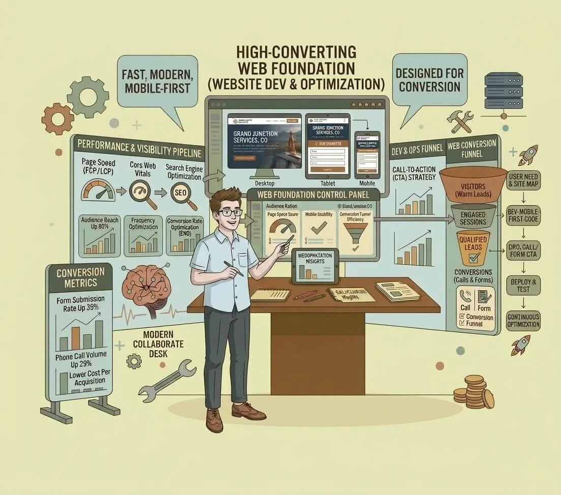 high converting website and optimizations