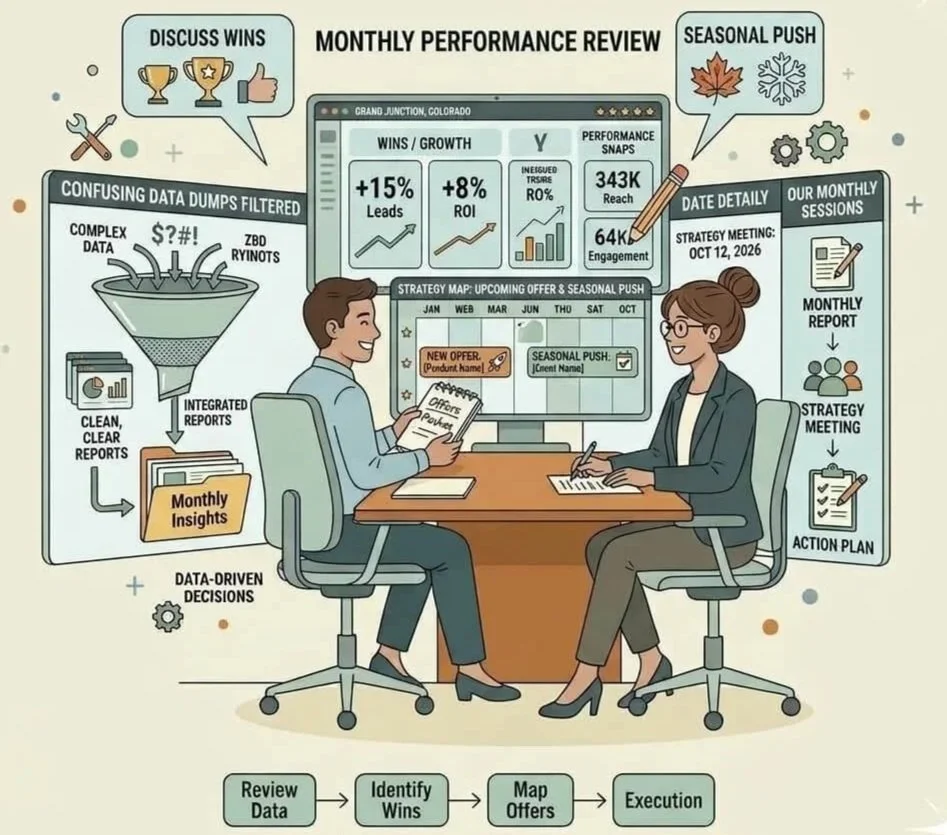 Monthly performance meetings with you