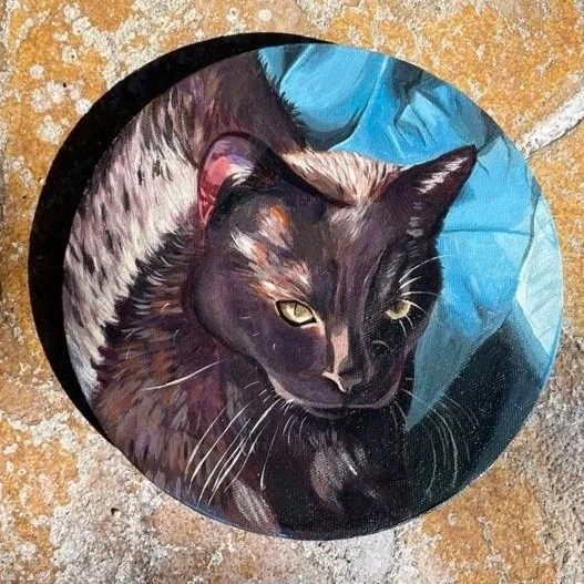 Kobe, 2026, Acrylic on 10" Canvas