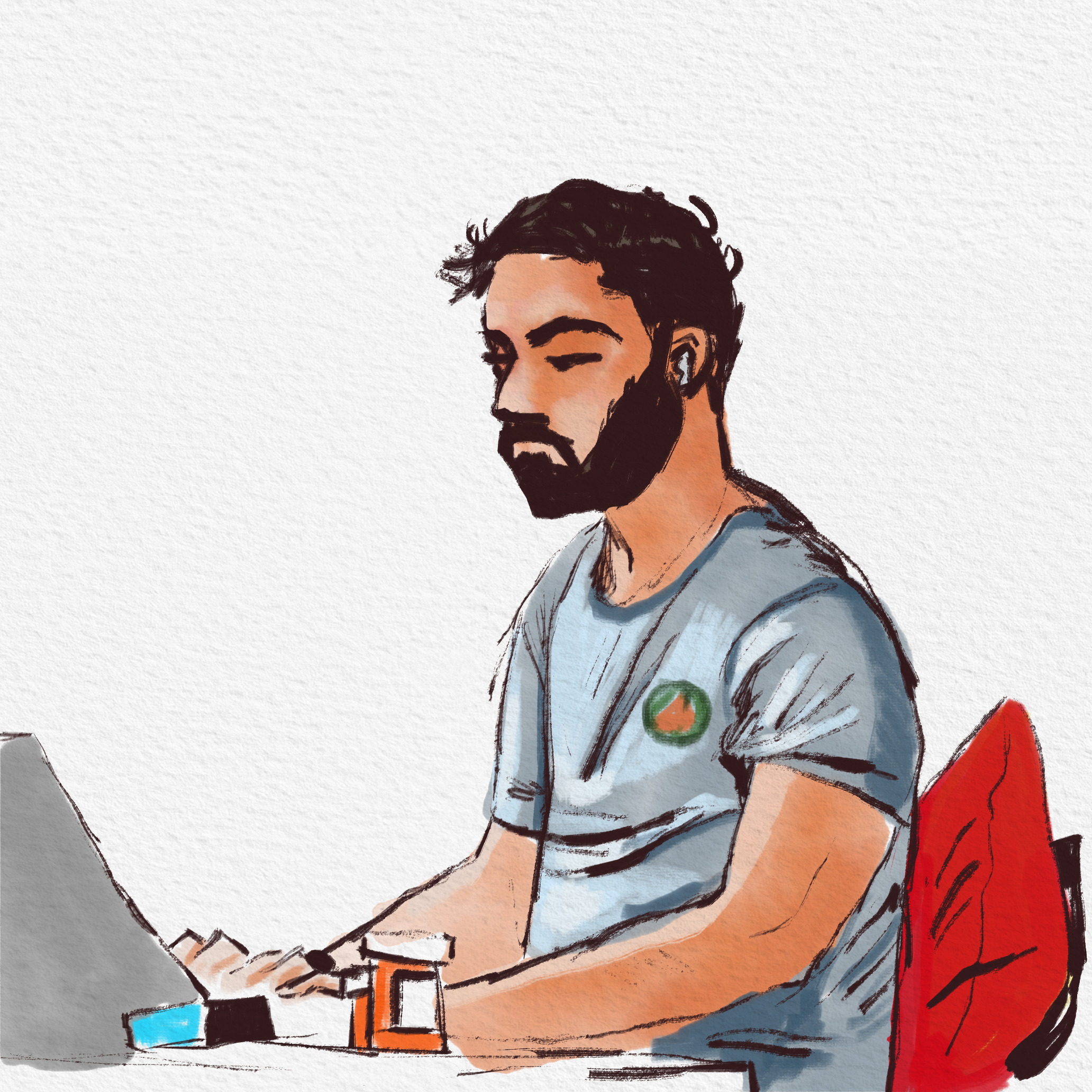 Danyal Working Away, 2025