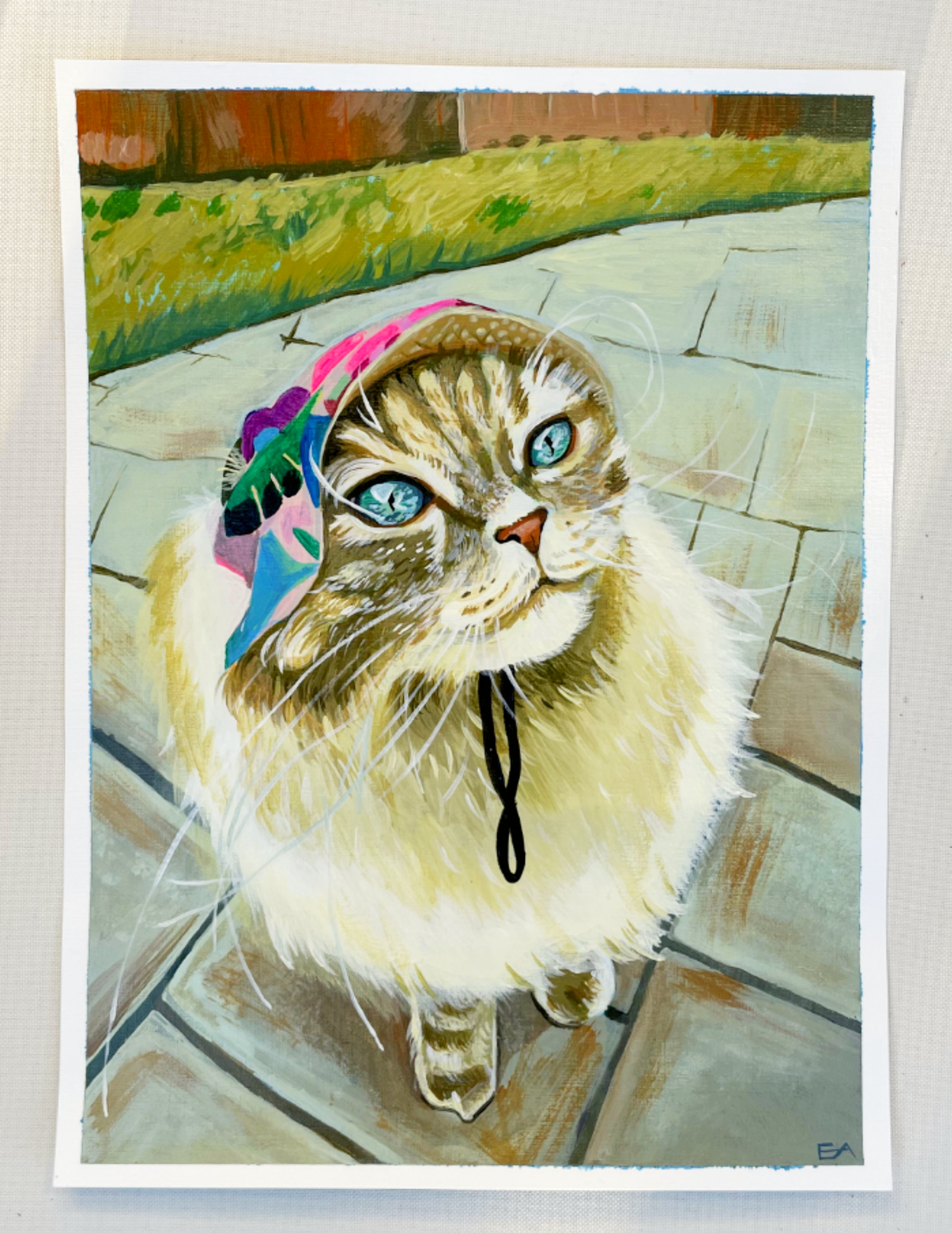 Remy, 2026, 8x10, Acrylic on Canvas Paper