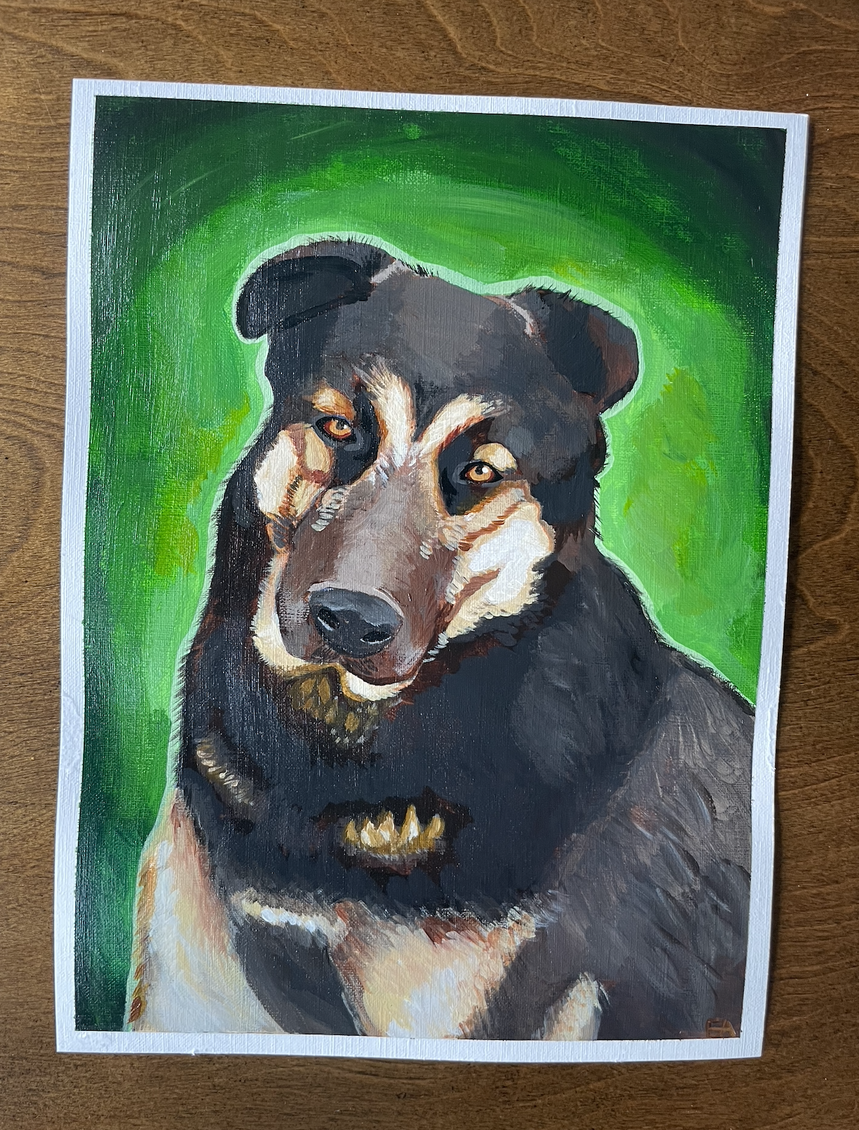 Leo, 2026, 8x10, Acrylic on Canvas Paper