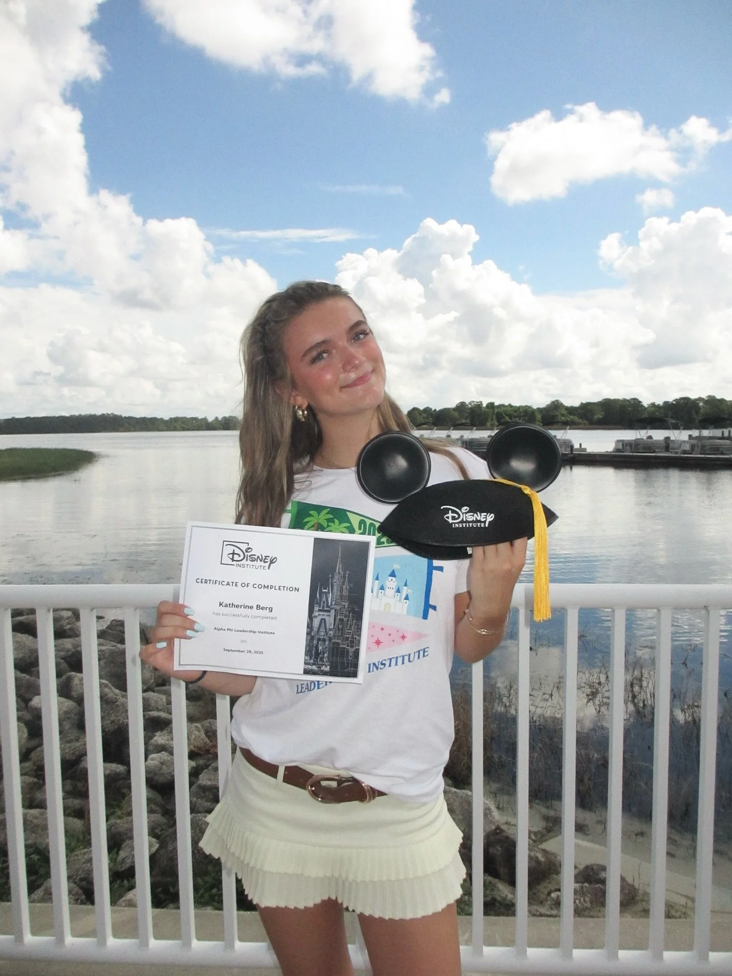 Even during the busiest time of the year, our sisters continue to shine outside of recruitment!✨
 This past weekend, our sister Kate had the incredible opportunity to travel to Orlando for the Alpha Phi Leadership Institute at Disney World 🎢💖 Not o