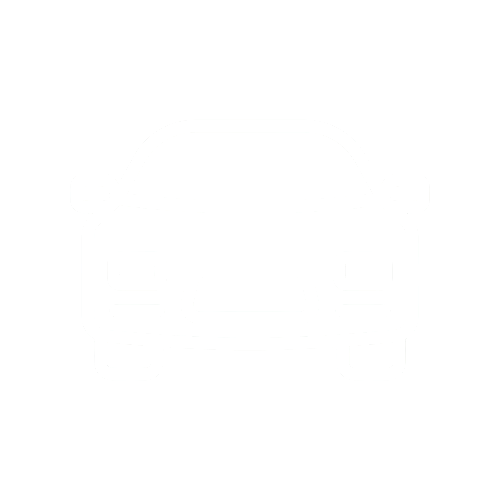 Icon of a front view of a car on a black background.