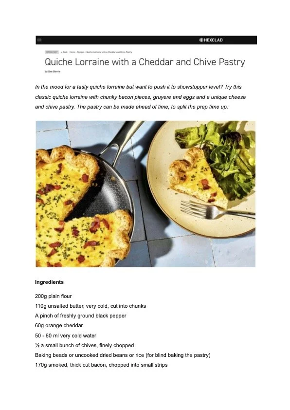 Quiche Lorraine with a Cheddar and Chive Pastry.jpg