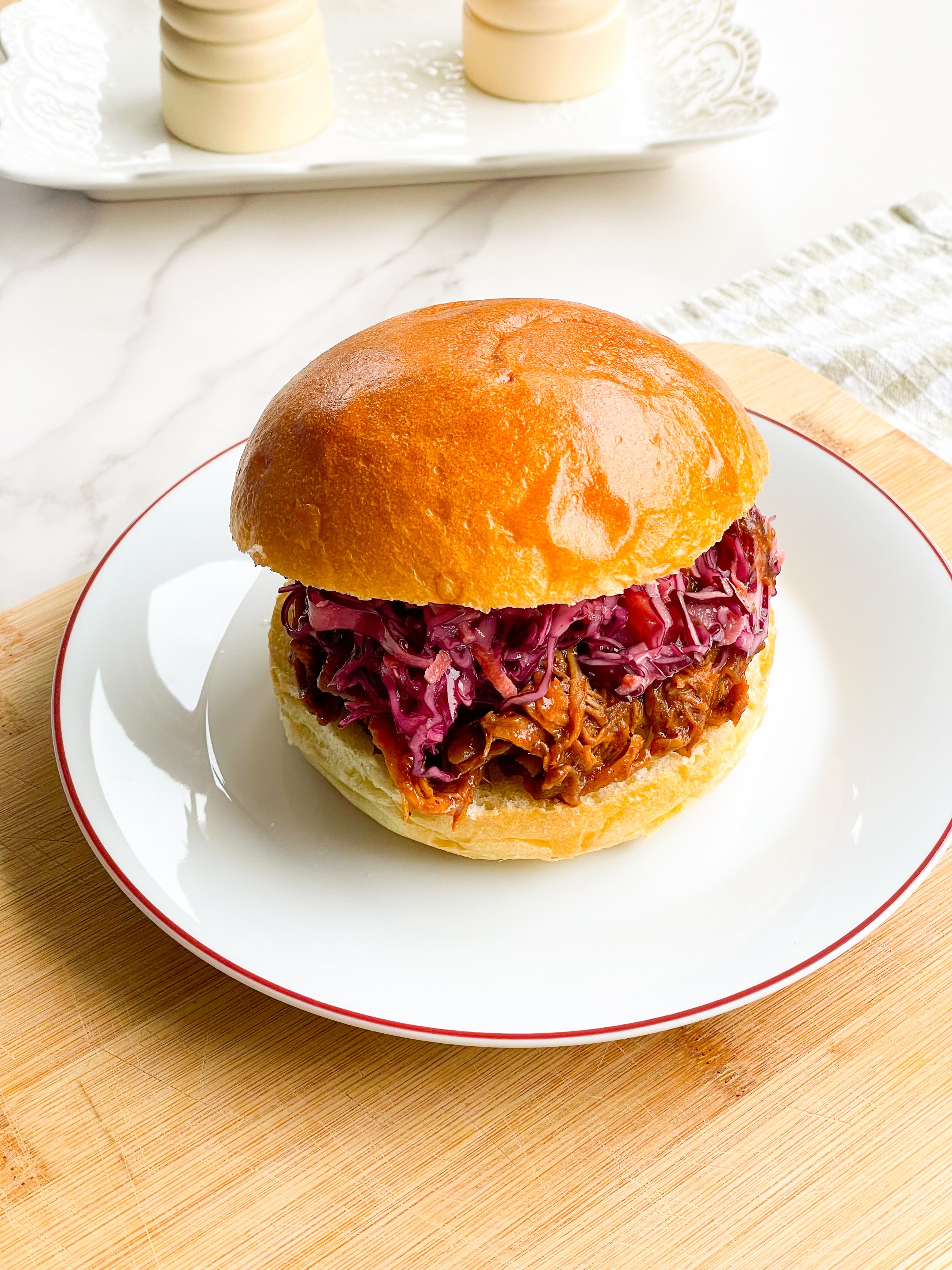 Apple-Braised Pulled Pork Sandwiches