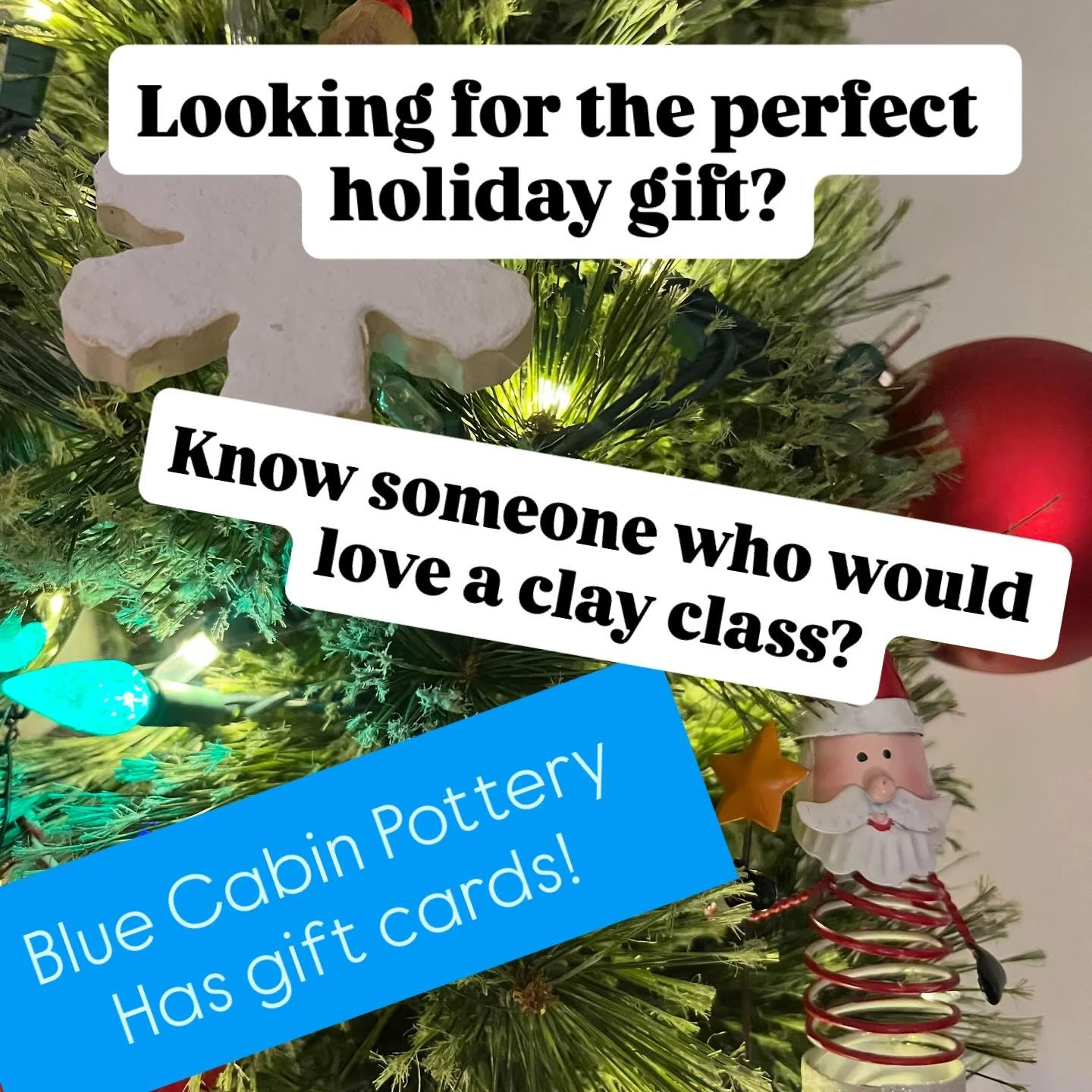 Check out BlueCabinPottery.com for all class info 
Full intro to Hand-Building starts January 6th
Workshops for your small group available anytime.
New workshops listed soon.
Gift cards available!
All links are in bio