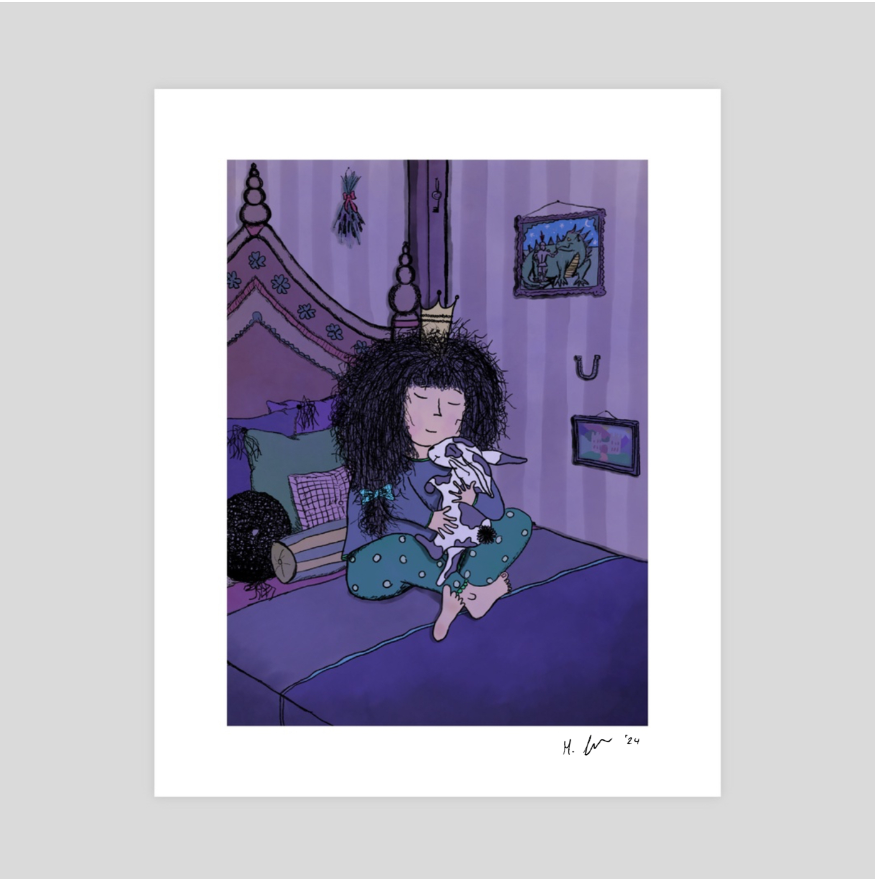 Good Night, Little Princess - Art Print