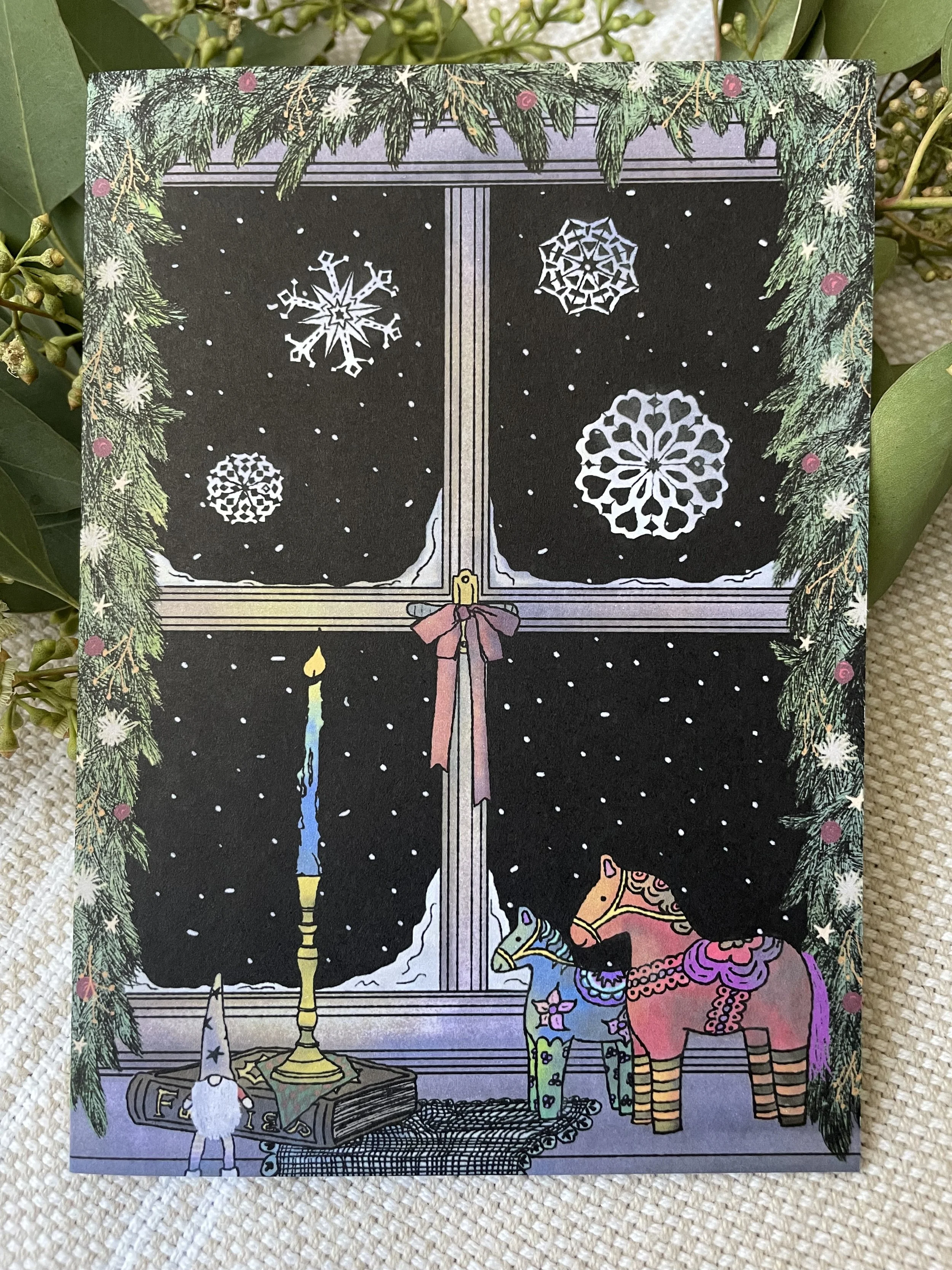 Cozy Window - Greeting Card