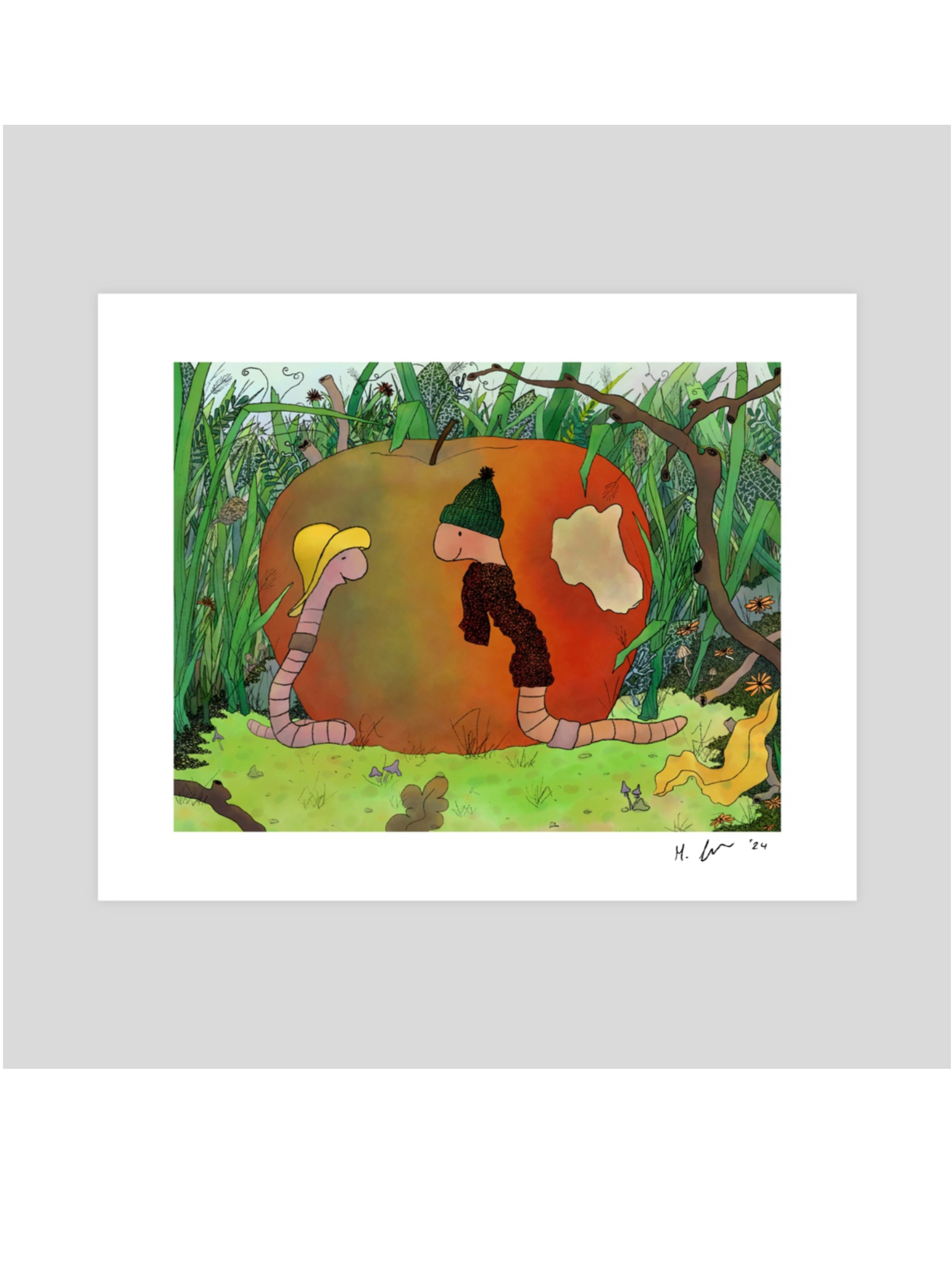 Friends in Fall - Art Print