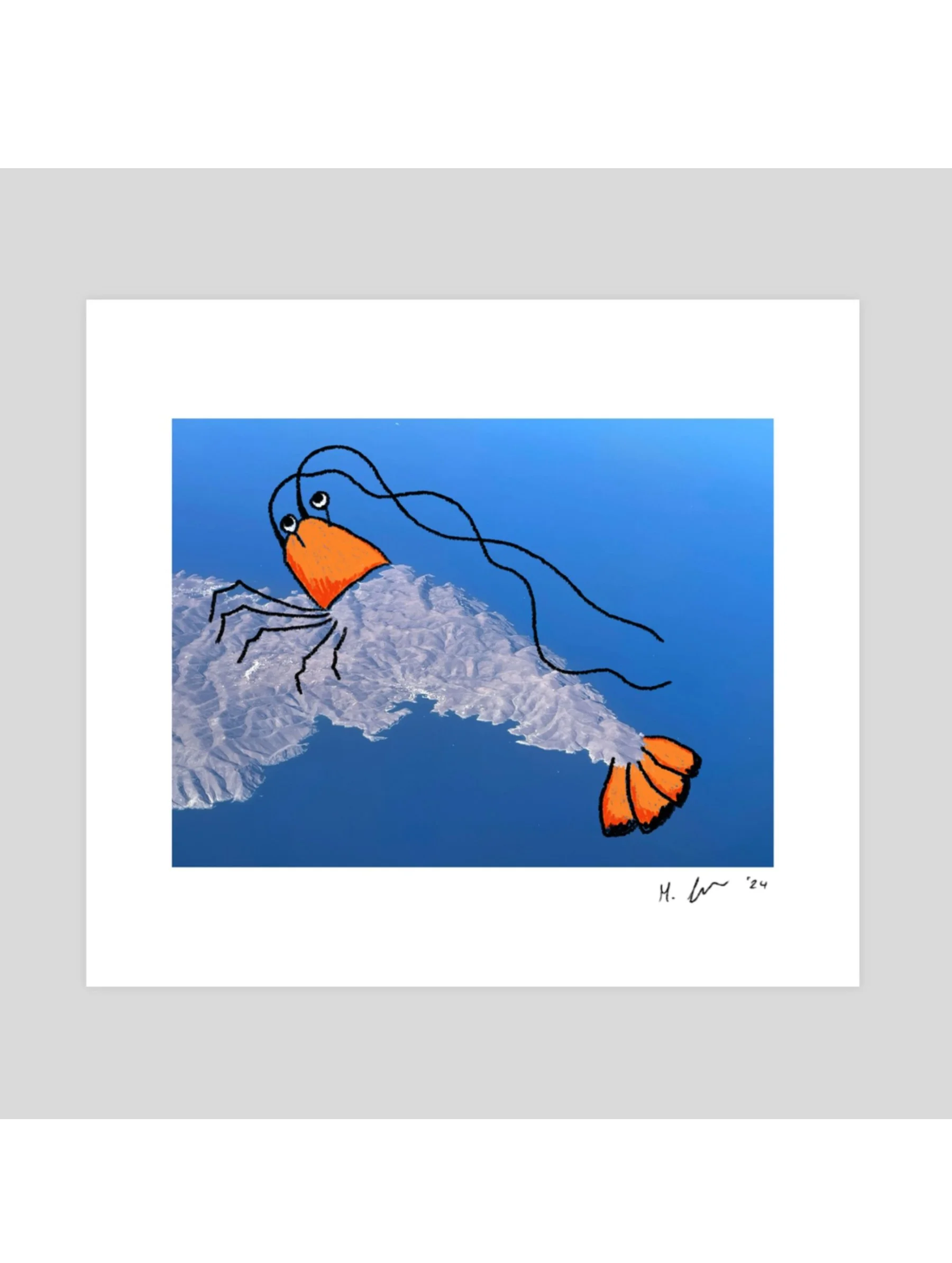 Bored on a Plane I - Art Print