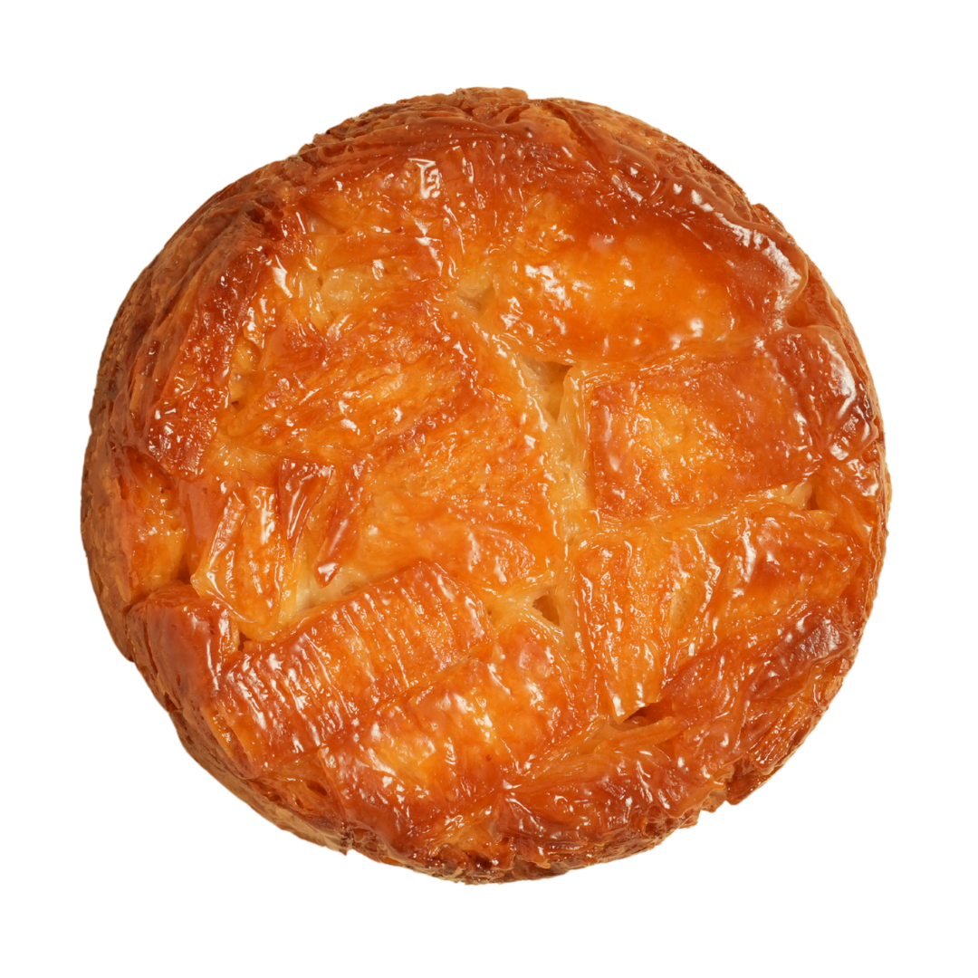 Top view of a Kouign-amann pastry