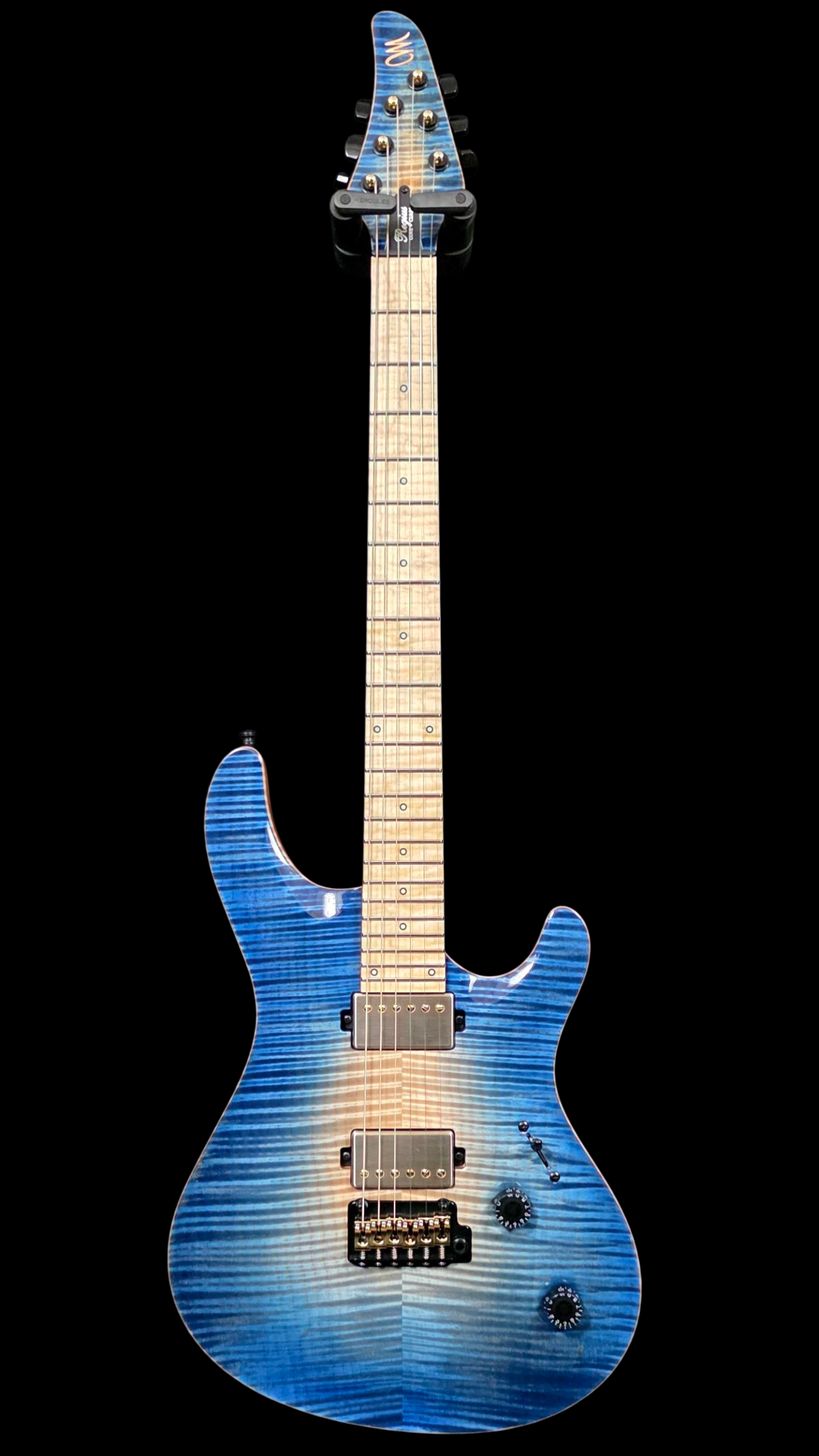 Mayones Regius Core Classic V24 NAMM - Natural Blue Burst Flame Maple Master Grade