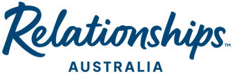 Logo with the word 'Relationships' in blue cursive and 'Australia' in smaller block letters below