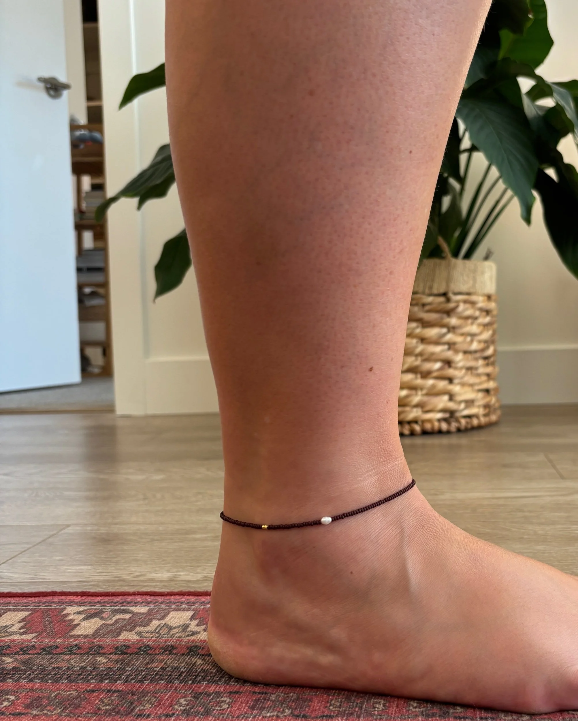 The Staple Anklet 02 | Brown