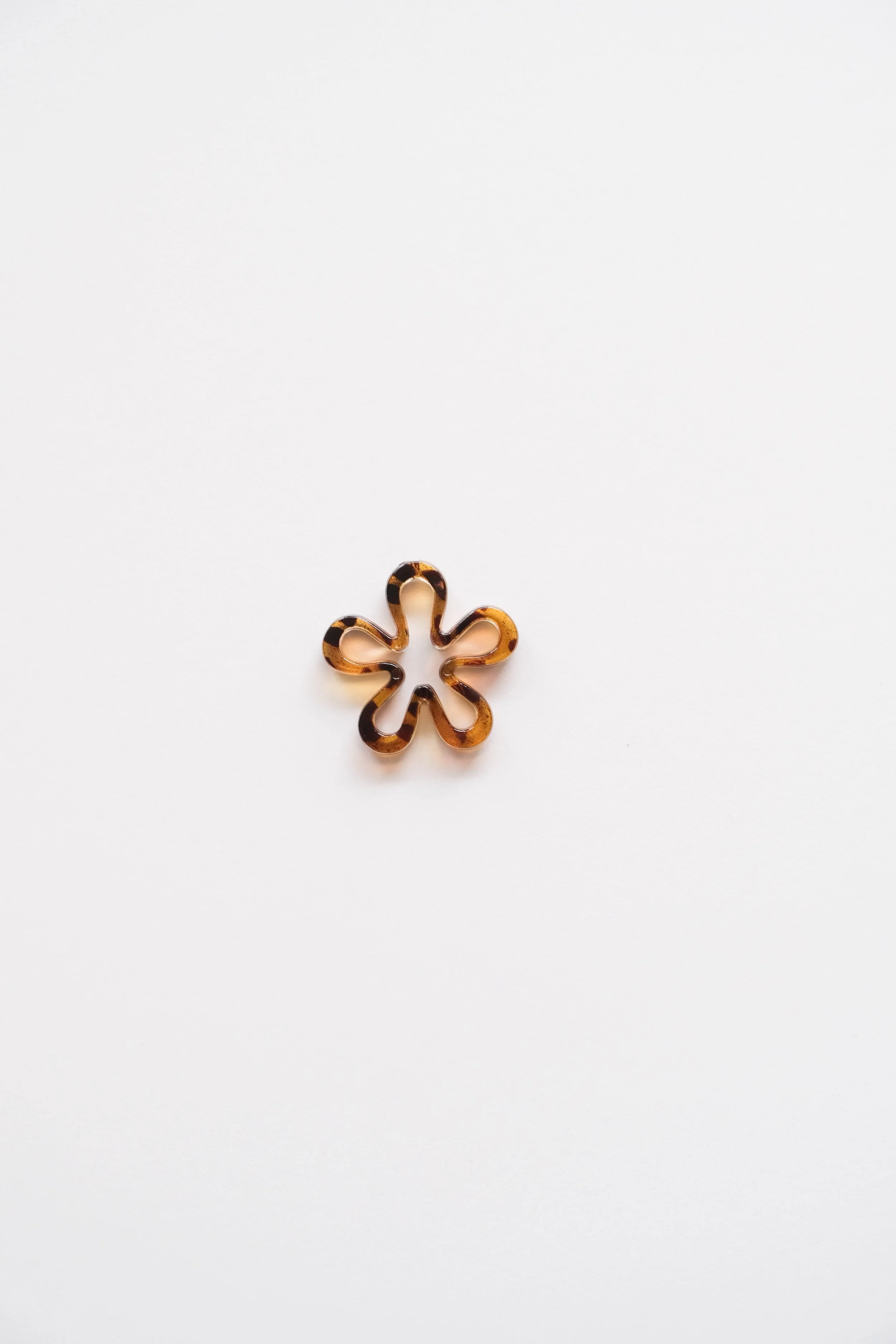 Large Flower — Tortoise Resin