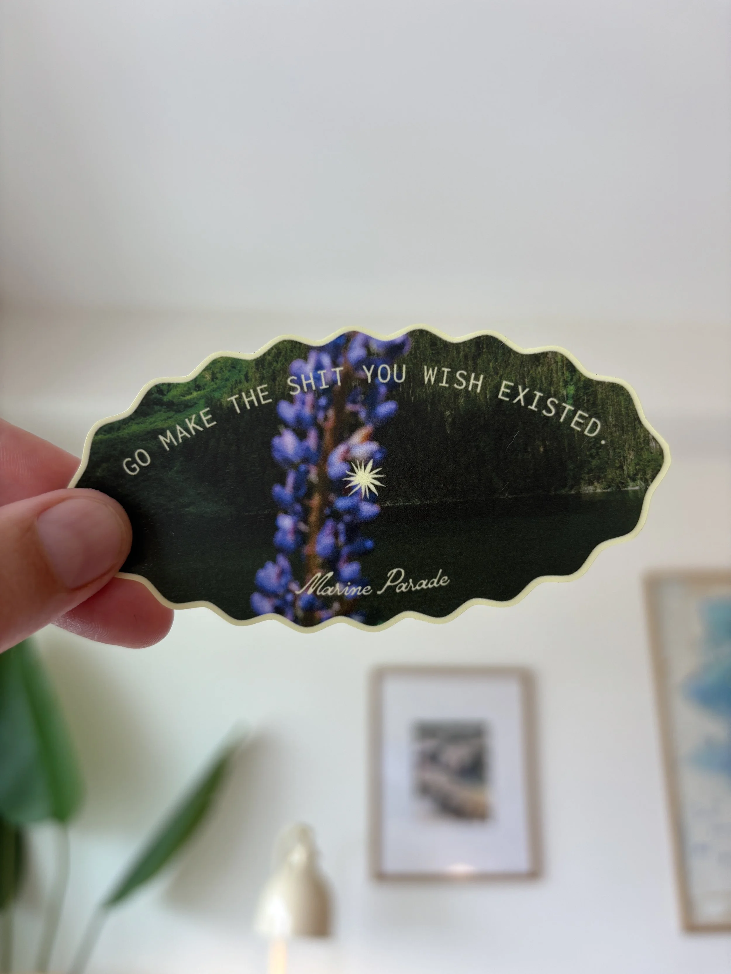Sticker & Mini Prints | 'Go make the shit you wish existed'