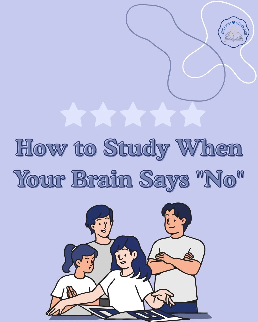 Some days your brain just isn&rsquo;t having it and that&rsquo;s okay. Here&rsquo;s how to make studying feel doable again!! 💙📚

-

#brilliantscholars #study #motivation #highschool