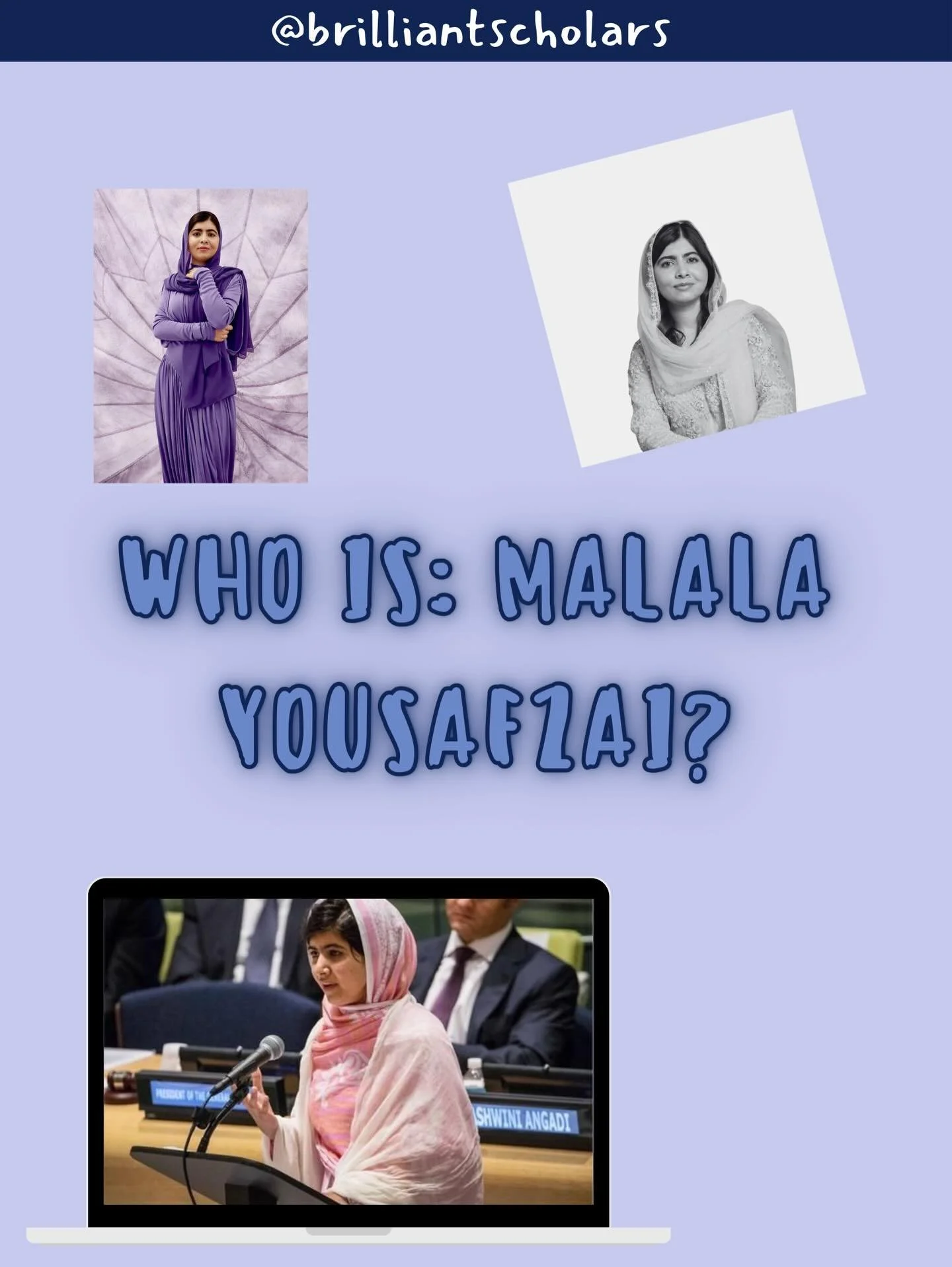 Meet Malala Yousafzai a global symbol of courage, education, and resilience. 📚✨
Her story reminds us that education is power.

#education #scholars #motivationquote