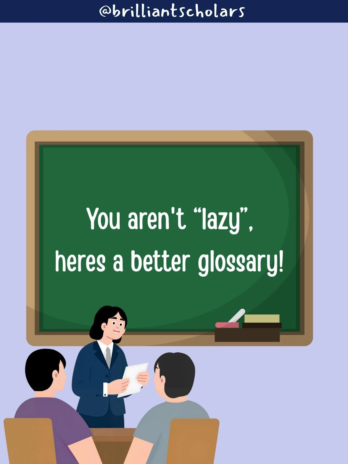 You&rsquo;re not lazy, your brain is communicating something. 💭
Let&rsquo;s use kinder language with ourselves.

#brilliantscholars #motivation