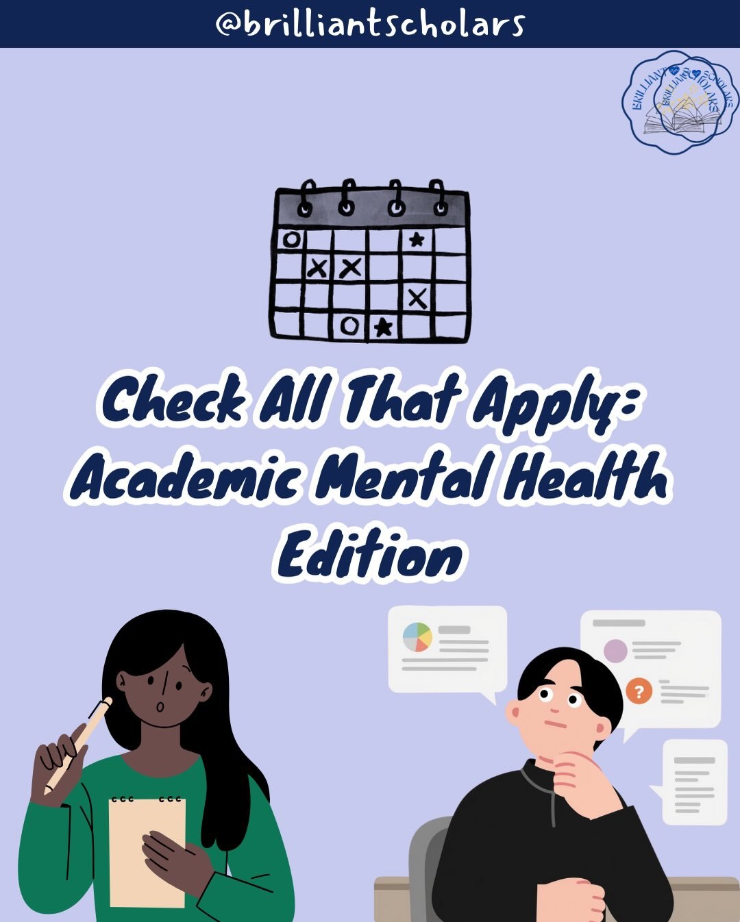 A gentle check-in 🤍
If this resonated, take a moment to breathe and show yourself grace. Your effort matters more than you think.

#StudentMentalHealth #YouAreNotAlone #BrilliantScholars