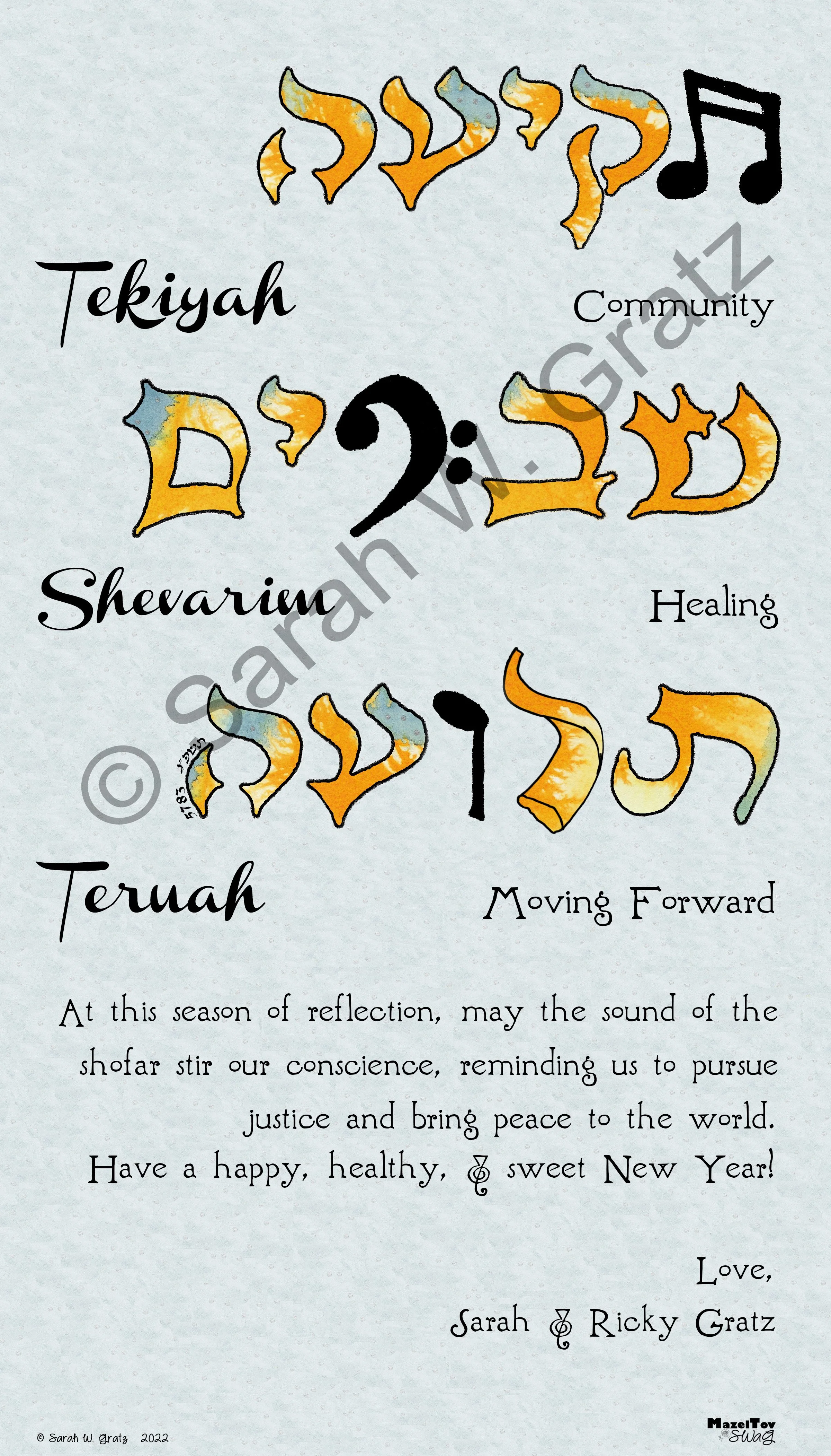 Shofar Music Notes