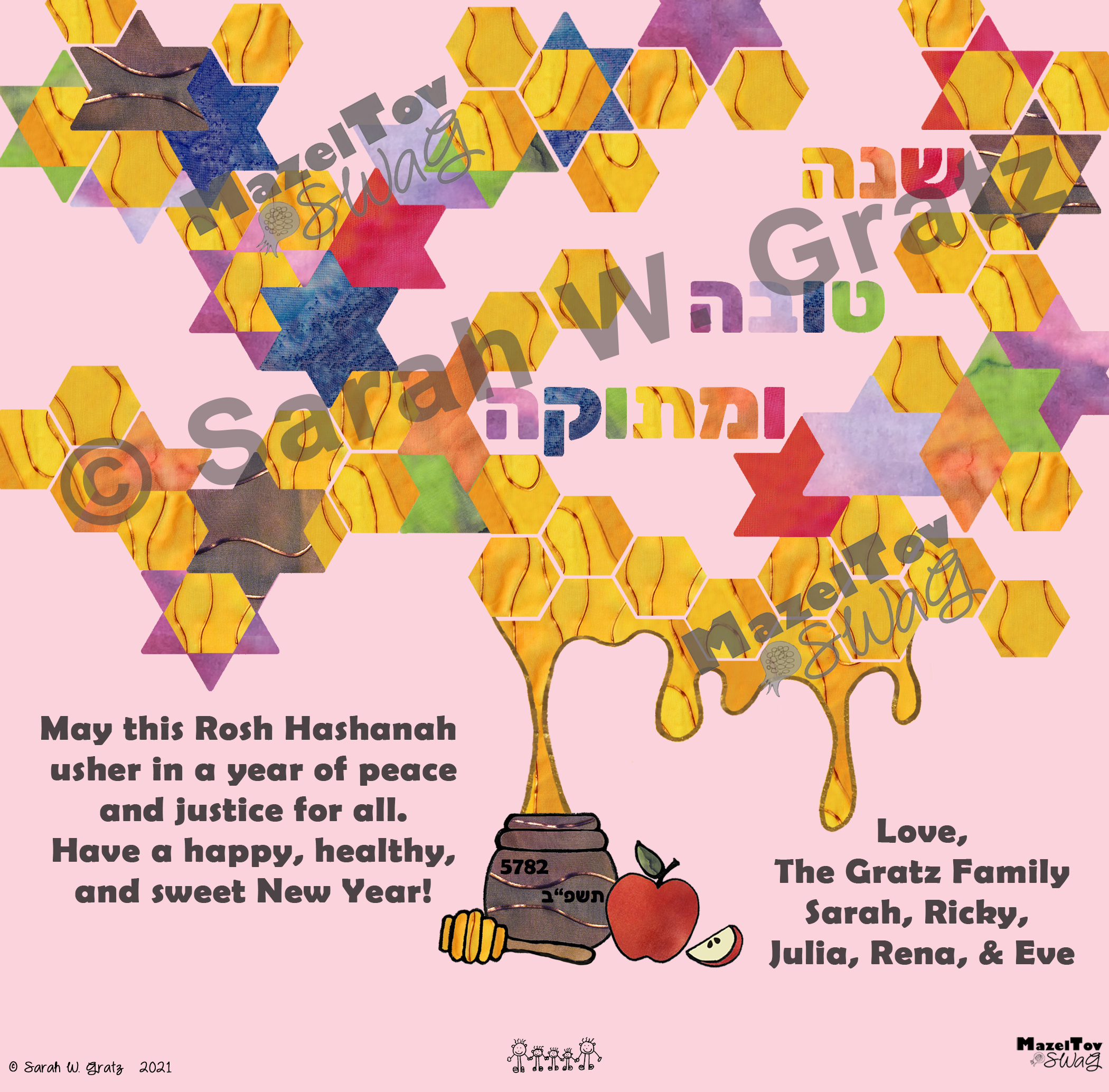 Jewish Star Honeycombs