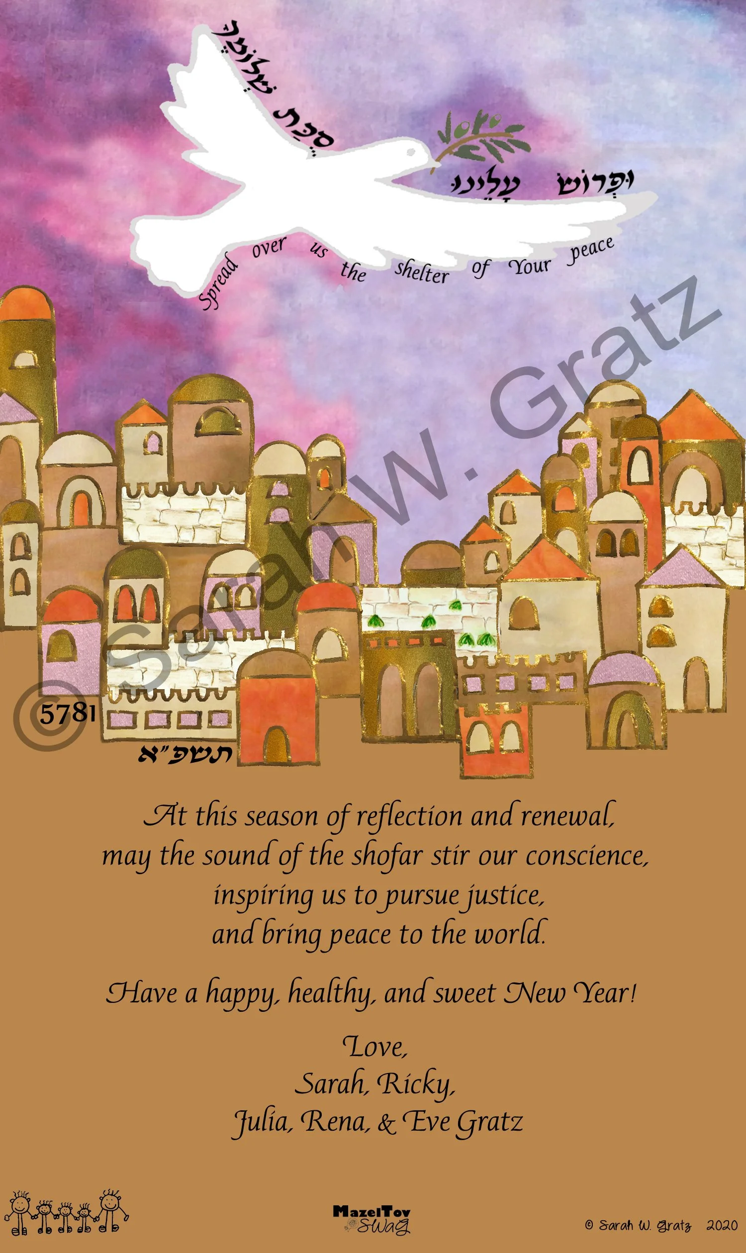 Peace Dove Over Jerusalem