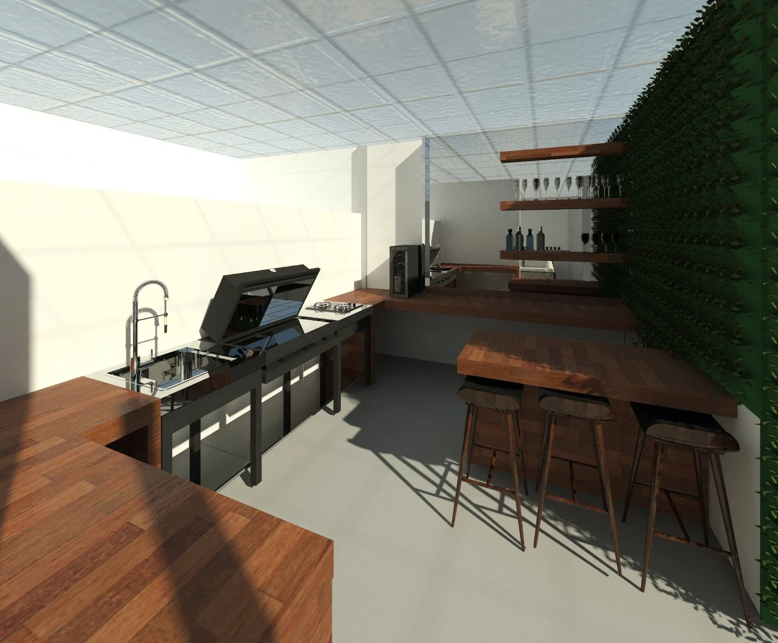 Proyecto Oranssi: Terraza envolvente