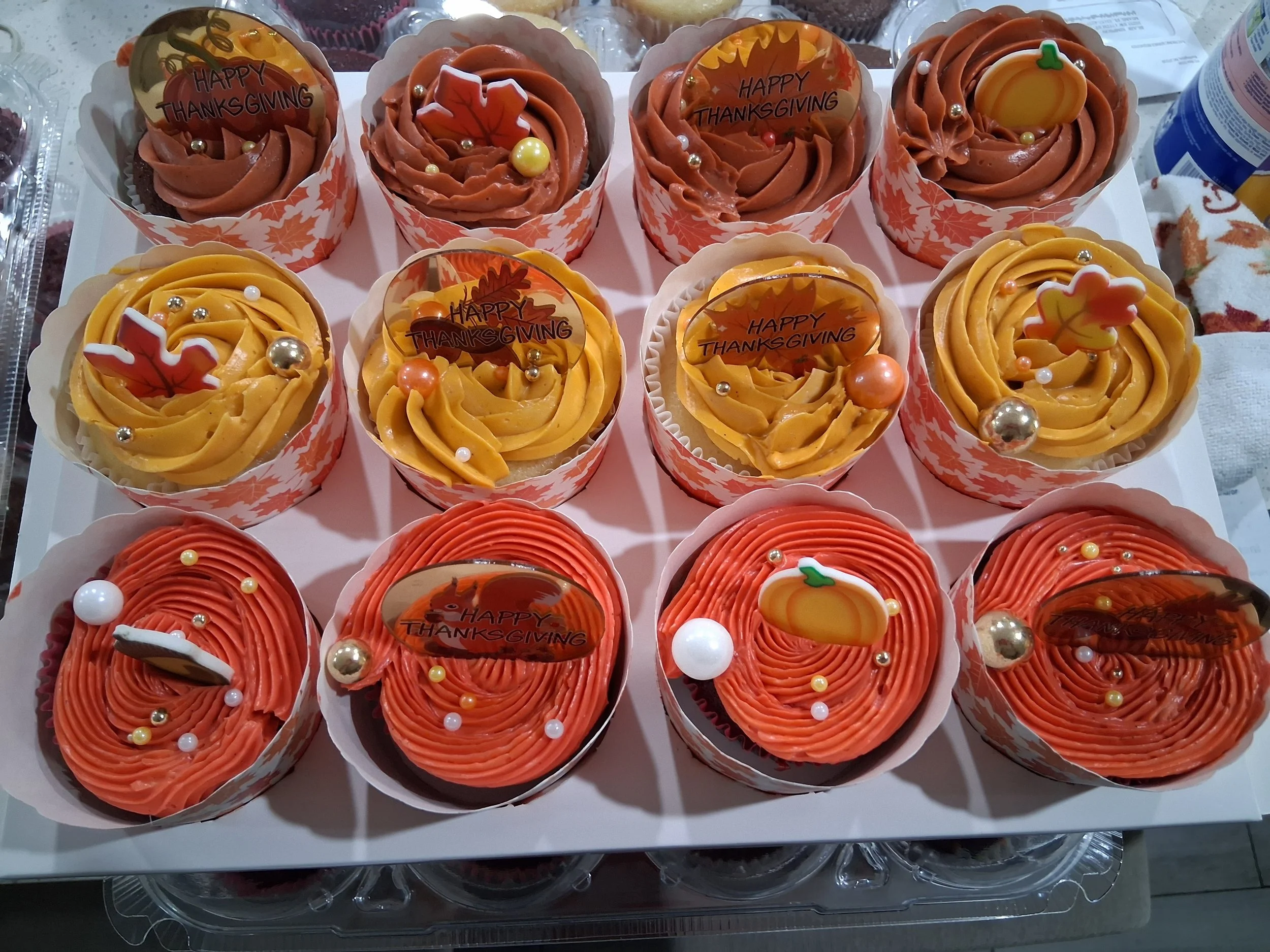 Standard designed cupcakes 12 pack Deposit $25