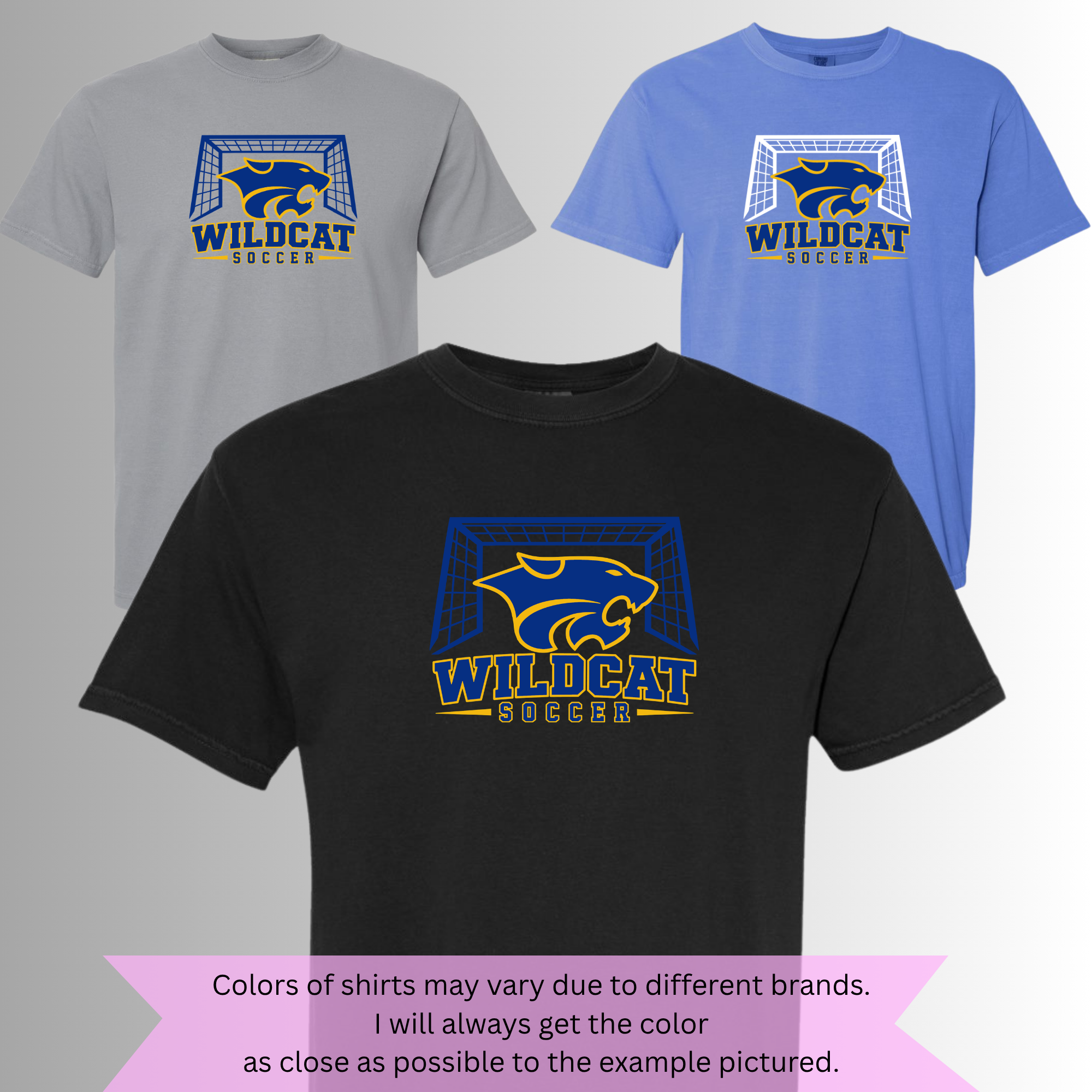 Wildcat Soccer Comfort Colors Tee